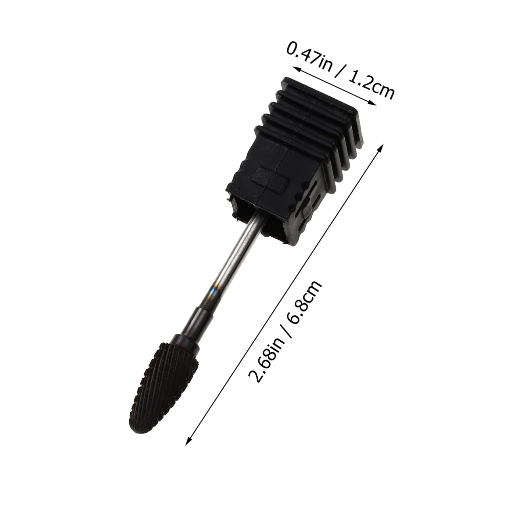 FOMIYES Professional Black Tungsten Carbide Nail Drill Bits - Salon-Grade Manicure & Pedicure Sanding Tools for Nail Art, Acrylics & Gel Polish - Perfect for Home Use & Professional Nail Salons
