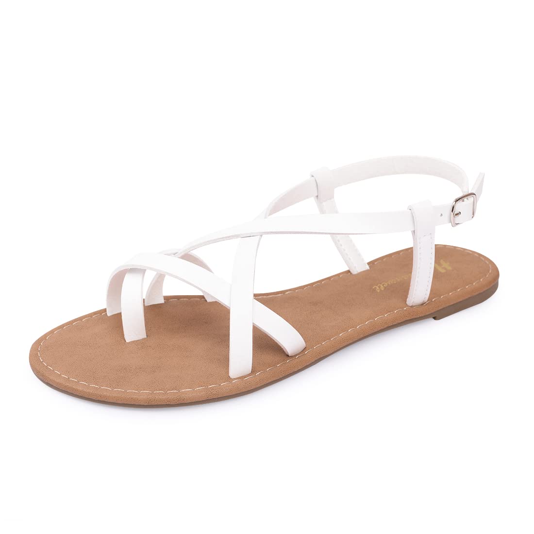 Women's Gladiator Flat Sandals - Strappy Fisherman Sandals with Ankle Strap | Comfortable Summer Casual Shoes for Beach, Vacation & Outdoor Activities