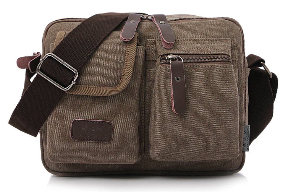 Vintage Canvas Crossbody Purse for Women - Small Messenger Satchel Bag with Adjustable Strap, Travel Shoulder Bag for Daily Use, Shopping & Outings