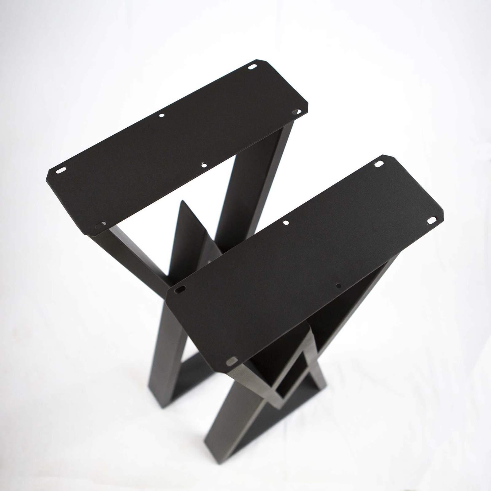 SS680 Metal Diamond Shaped Bar Table Leg Base - 40 Inches Tall, 14 Inches Wide (1 Pair) - Perfect for DIY Pub Tables, Kitchen Islands & Modern Home Bar Furniture