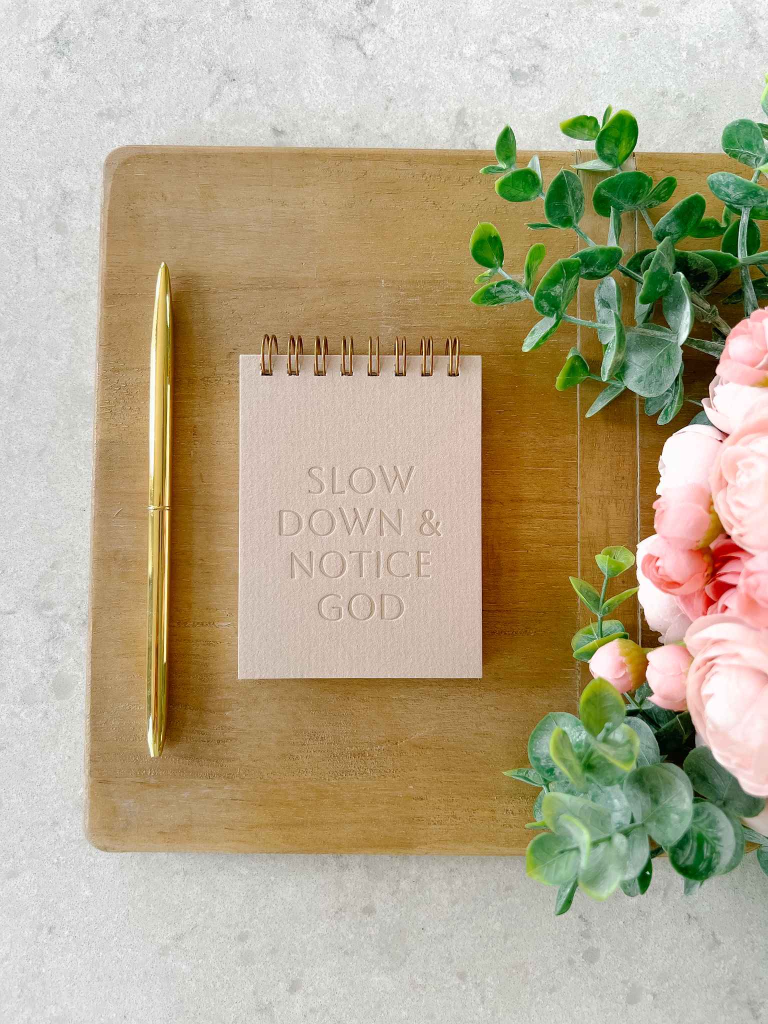 Slow Down & Notice God Mini Notepad - Inspirational Christian Journal for Daily Reflection, Bible Study & Prayer - Perfect for Church, Small Groups & Personal Devotion