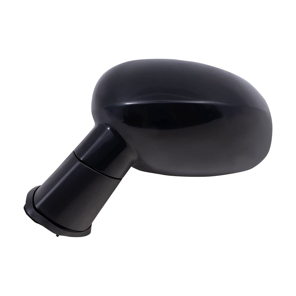 Brock Replacement Power Side Mirror for 2015-2019 Dodge Challenger - Driver Side, Heated, Blind Spot Detection, Black Paint to Match | Perfect for Parking Safety & Night Driving