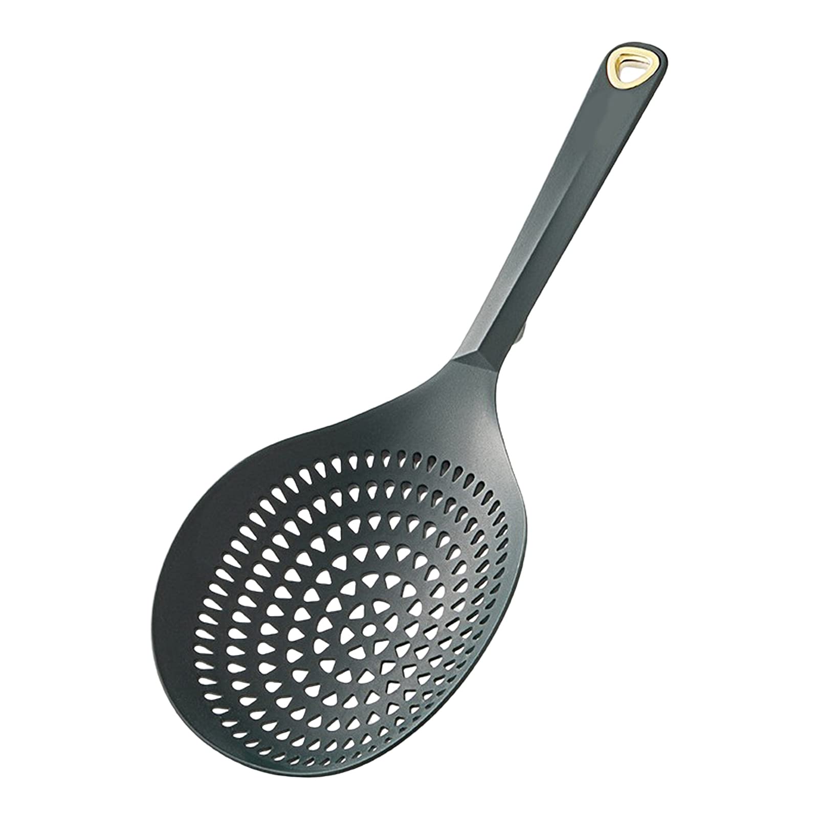 Yirepny Large Slotted Spoon - Durable Drainable Scoop for Dumplings, Noodles, Pasta & Vegetables | BPA-Free Thermoplastic Kitchen Strainer | Scratch-Resistant & Odorless Cooking Utensil | Perfect for Draining, Serving & Straining in Home Kitchens