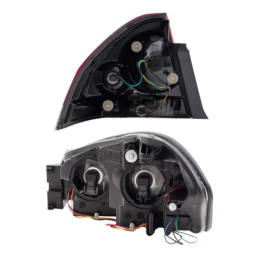 2006-2013 Chevy Impala Halogen Headlight & Tail Light Assembly Set - Left/Right Driver & Passenger Side Replacement - 4-Piece Aftermarket Kit for Improved Night Visibility & Style Upgrade | Perfect for Daily Commuting, Road Trips & Car Restoration Projects