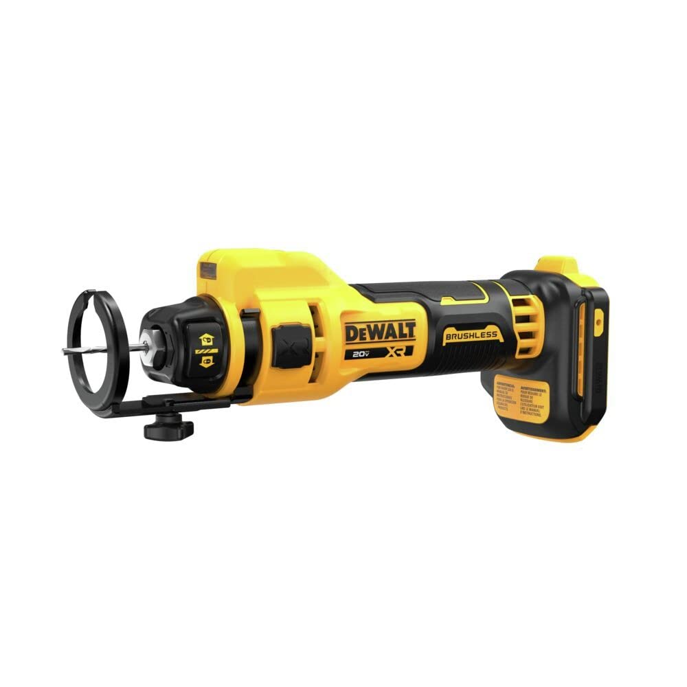 DEWALT DCE555B 20V MAX* XR Brushless Drywall Cut-Out Tool (Tool Only) - Perfect for Drywall Installation, Renovation & Electrical Work