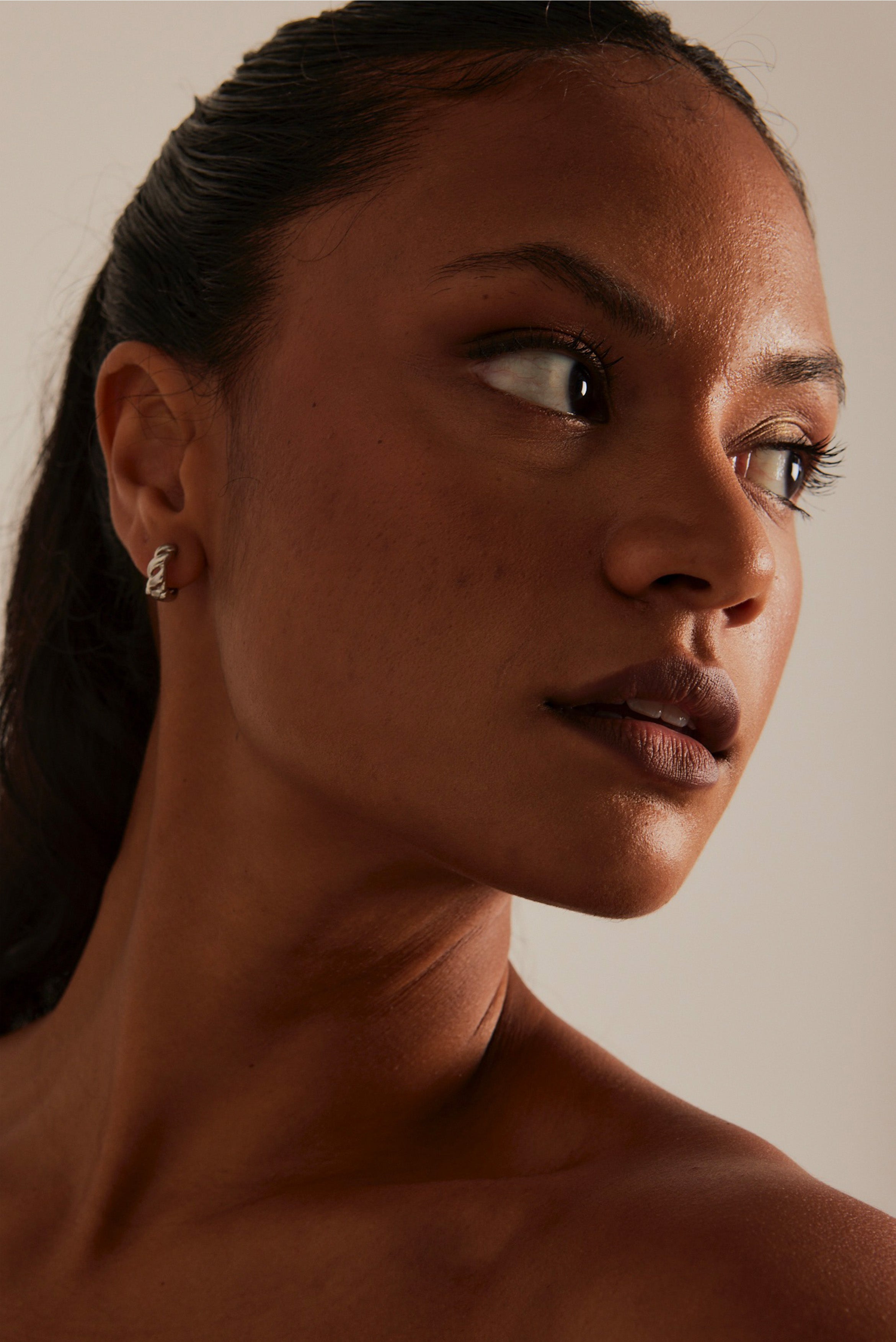 Elegant Rhodium Chain Hoop Earrings for Women - Perfect for Parties, Weddings & Everyday Wear