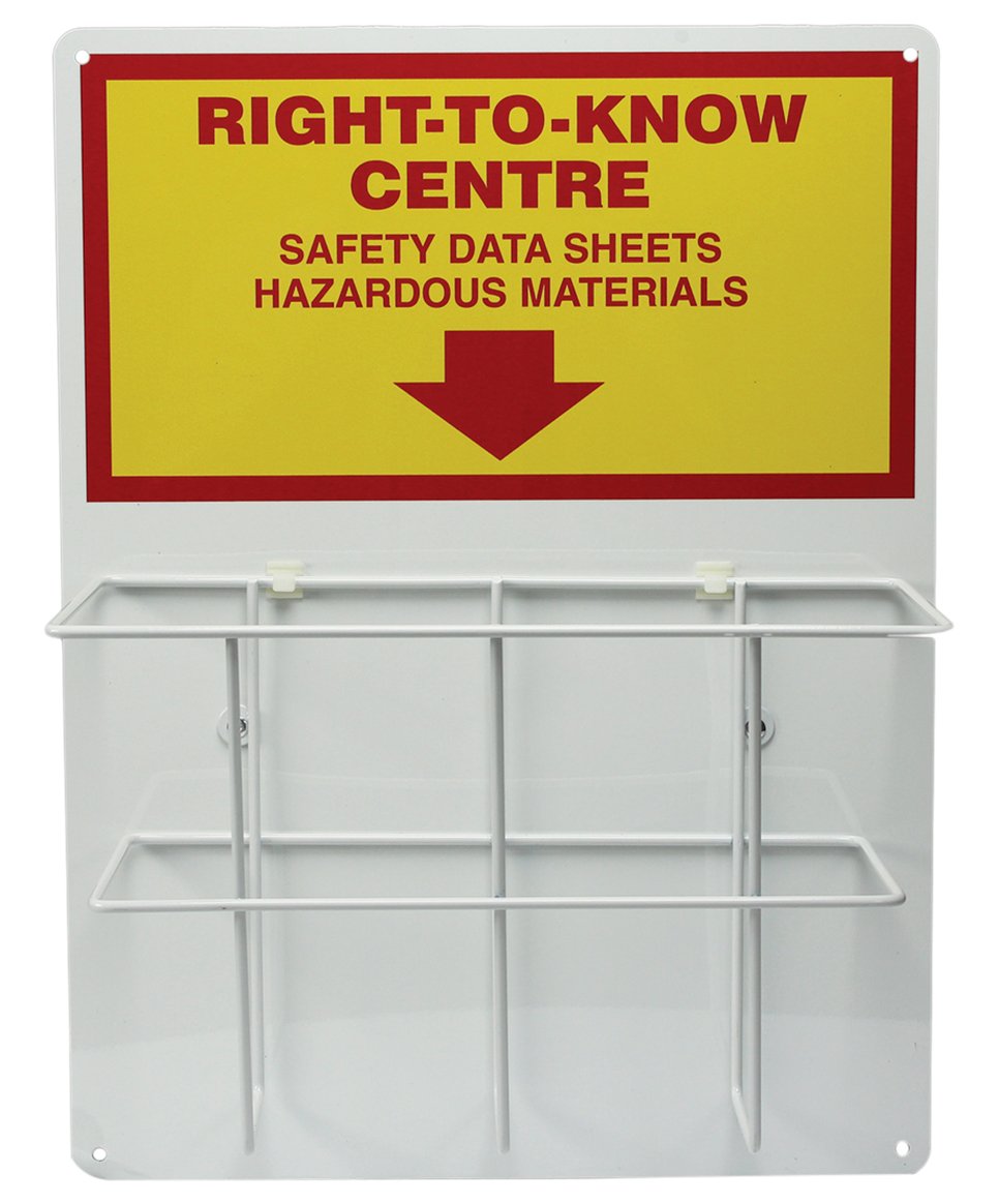 Accuform ZRS318 Right-to-Know Safety Sign Center - 0.063