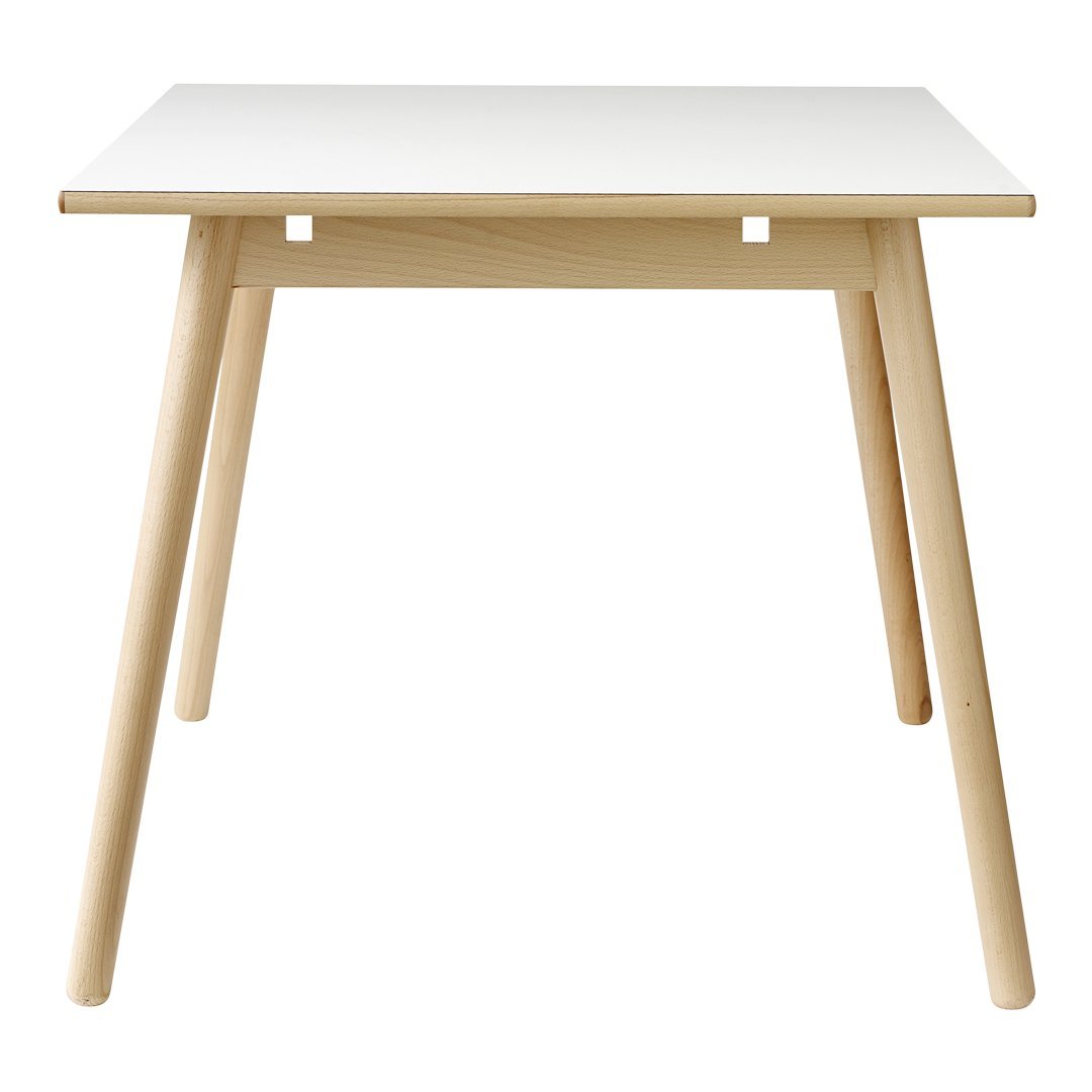 Modern C35A Dining Table Set - 6 Seater Wooden Kitchen Table with Extendable Leaf - Perfect for Family Meals, Dinner Parties & Small Spaces