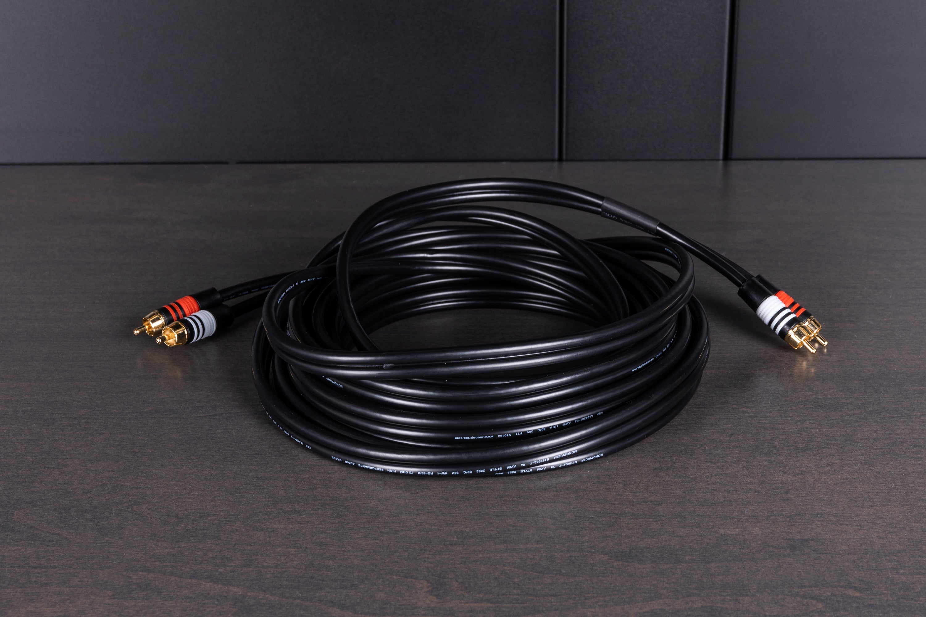 Monoprice Premium RCA Audio Cable - 6ft High-Quality Stereo Interconnect for Home Theater, Turntable, and Audio Systems