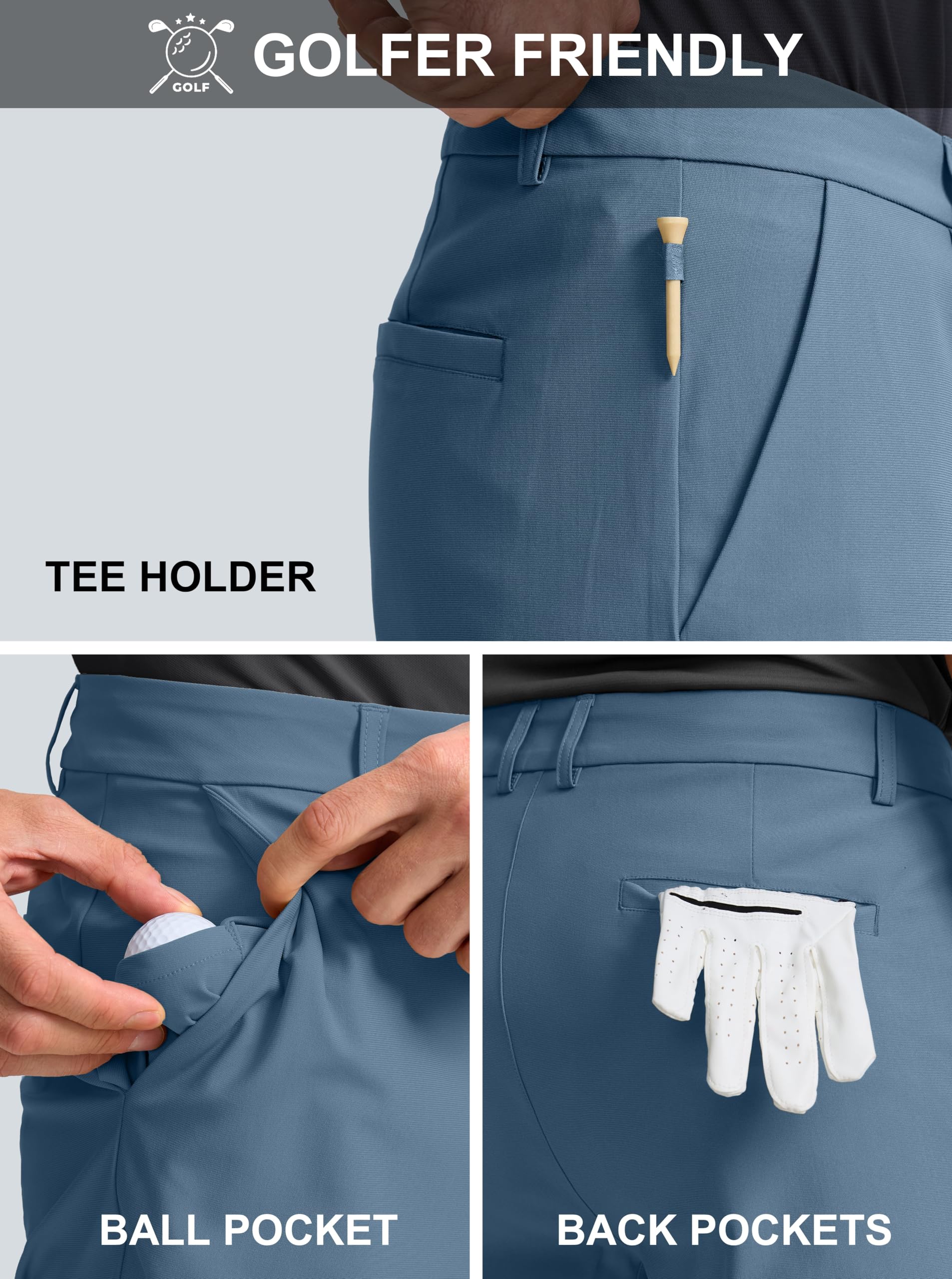 Obla Men's Stretch Golf Shorts - 7