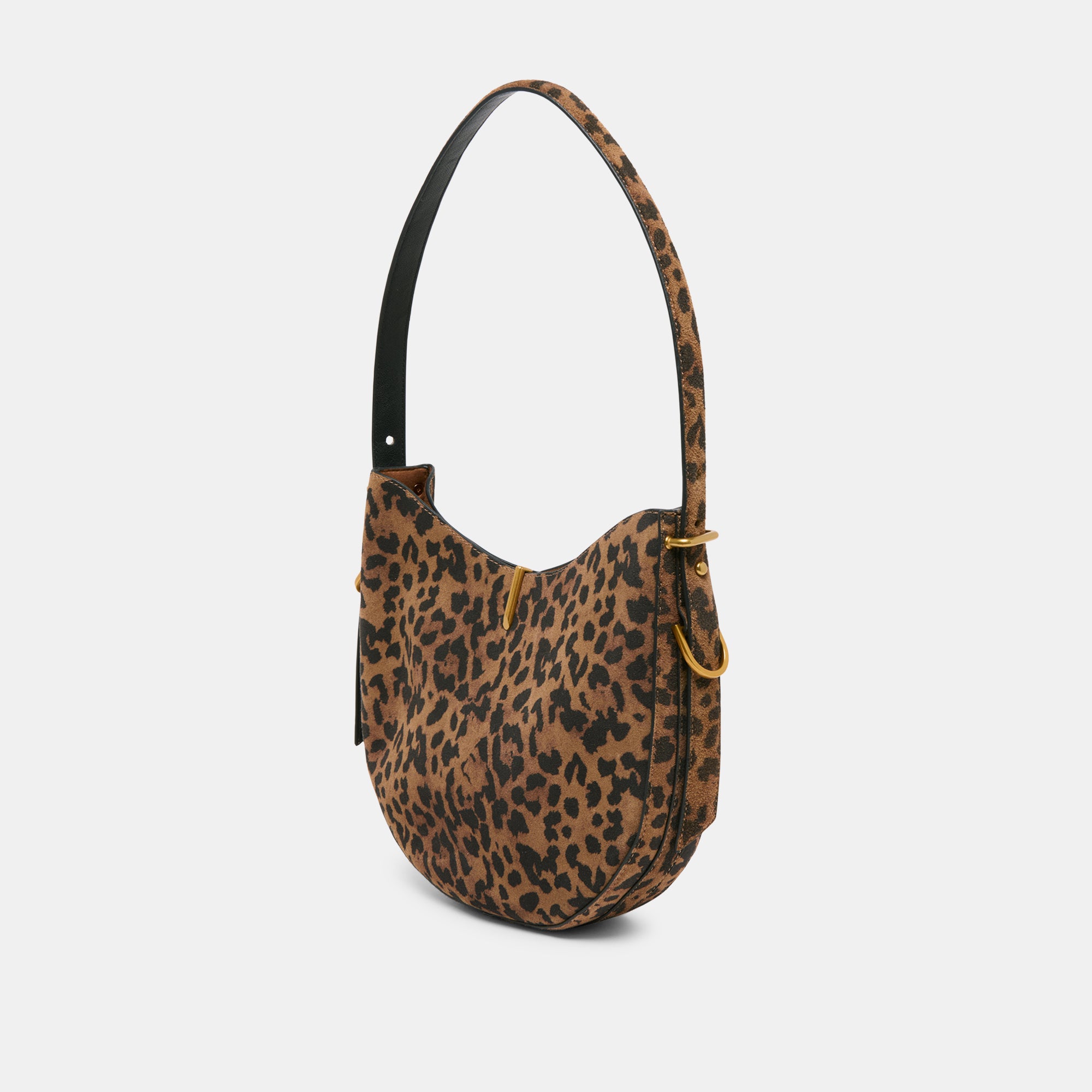 BREE Women's Shoulder Bag - Leopard Print Suede Crossbody Purse for Work, Travel & Everyday Use