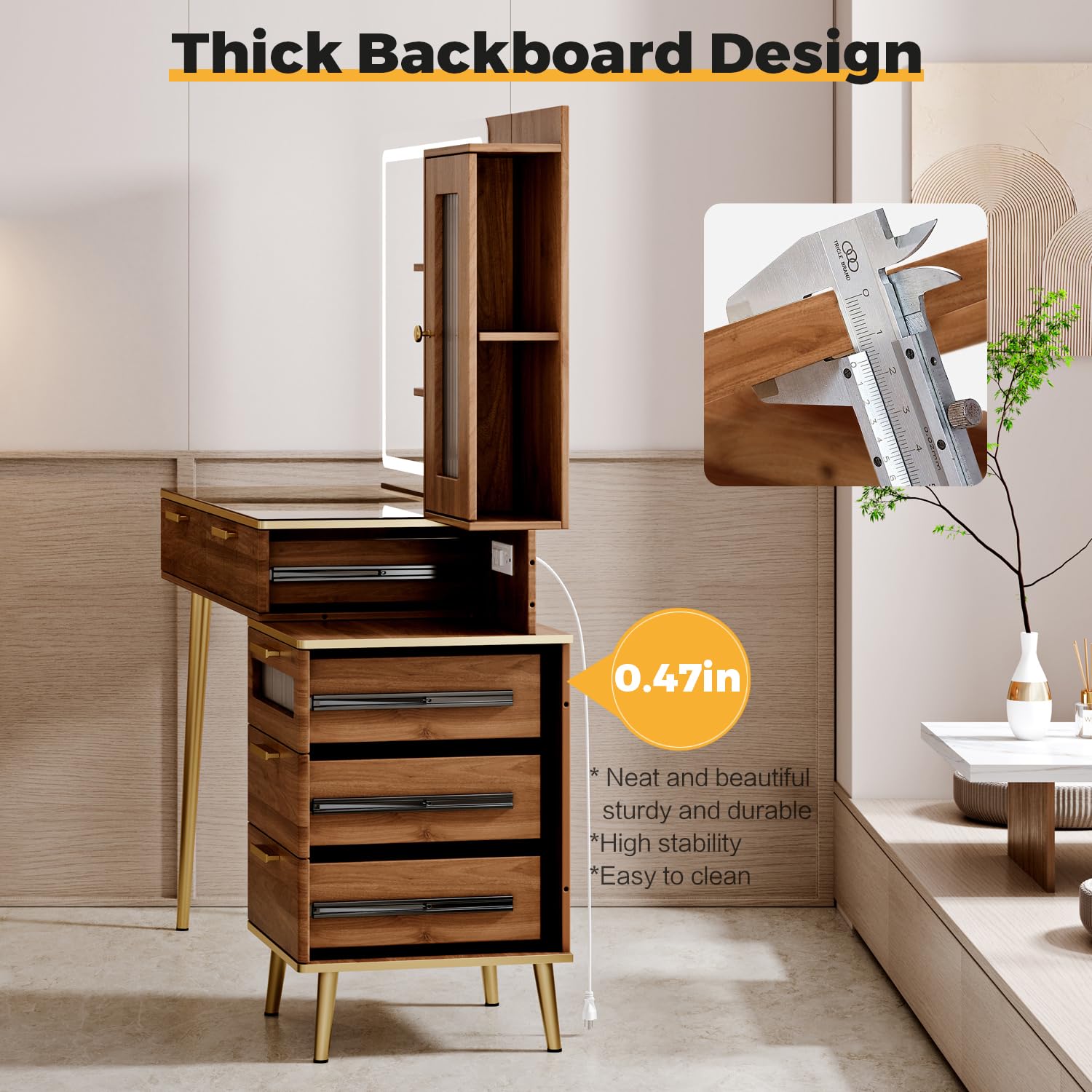 Modern Vanity Desk with 29.53
