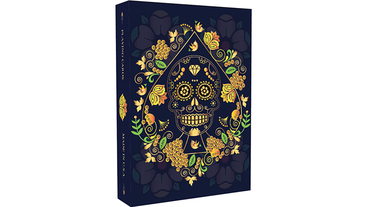 Blue Sugar Skulls (Calaveras de Azúcar) - Handmade Mexican Day of the Dead Decorations for Home Altars, Halloween Party Supplies & Dia de los Muertos Celebrations