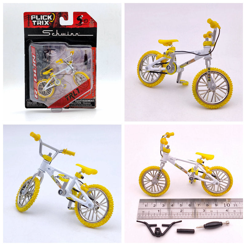 Premium Finger Bike FLICK TRIX Mini BMX Diecast Model Toy - Collectible Miniature Bicycle for Kids & Adults - Perfect for Office Desk Decor, Stress Relief, and Gift Giving