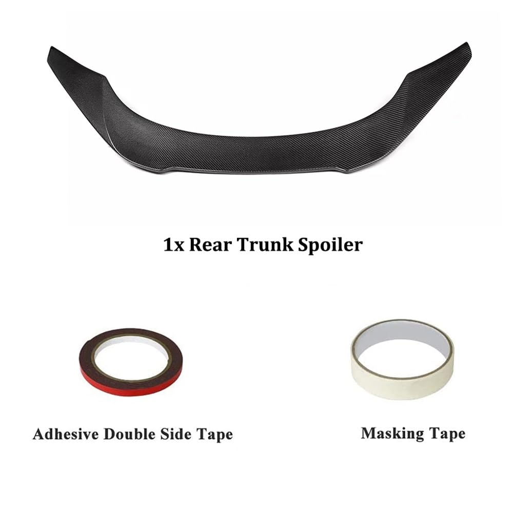 Premium Real Carbon Fiber Trunk Spoiler for 2019-2021 Toyota Supra A90 Coupe - High-Performance Rear Wing - Enhances Aerodynamics & Sporty Style for Racing & Street Driving