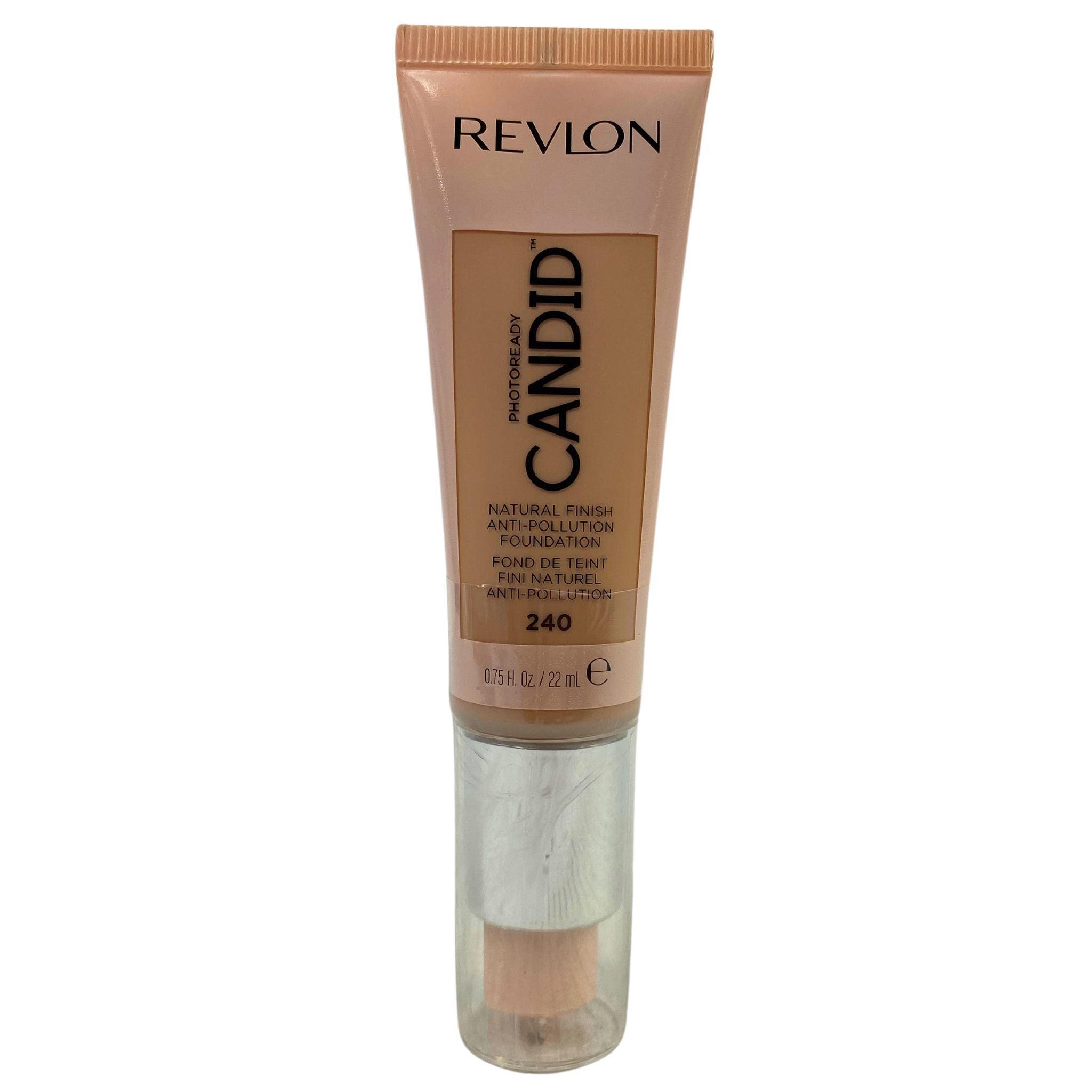 Revlon Photoready Candid Natural Finish Anti-Pollution Foundation - 240 Natural Beige, 0.75 oz (70 Pcs Lot) - Lightweight Daily Wear Makeup for Flawless Coverage at Work & Social Events