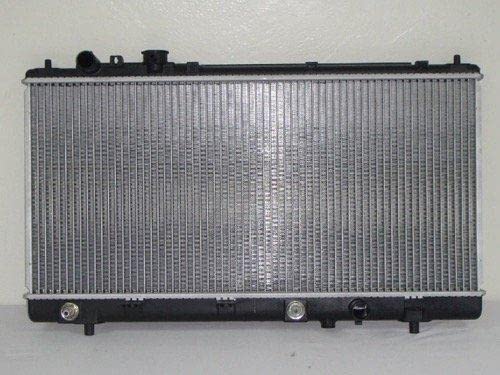 Go-Parts Radiator Assembly Replacement for 2001-2003 Mazda Protege - FS7P15200C Compatible with Non-AC Models - Perfect for Cooling System Repair & Maintenance