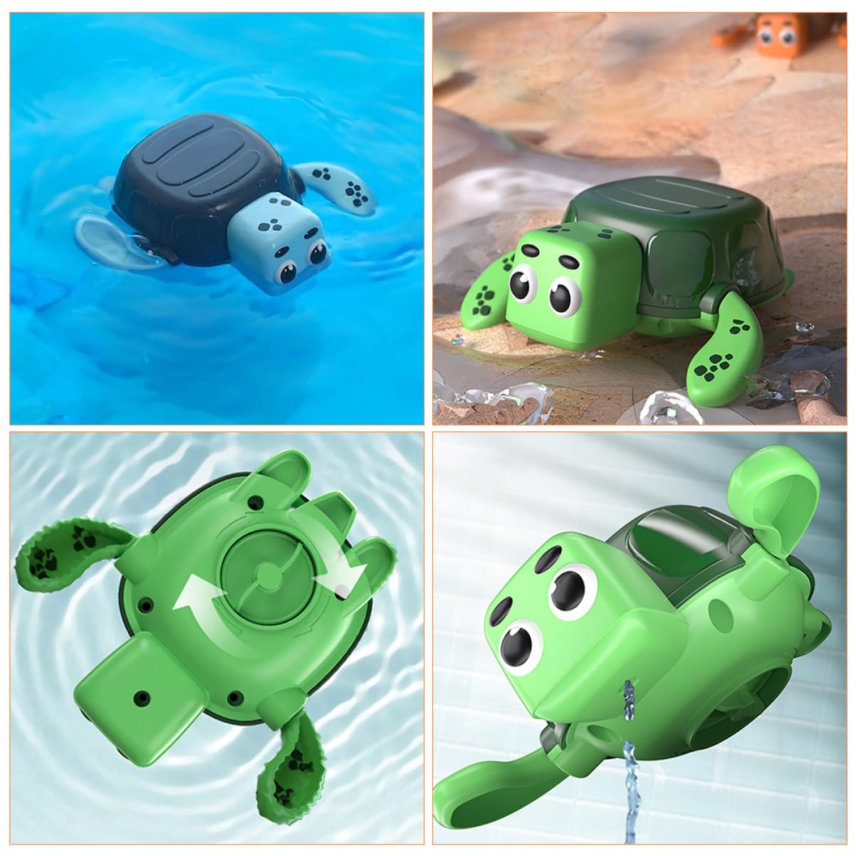 FAVOMOTO 15-Piece Kids Bath Toys Set - Colorful Floating Water Play Toys for Toddlers & Children - BPA-Free Plastic Bathtub Toys for Baby Bath Time Fun & Pool Party Games