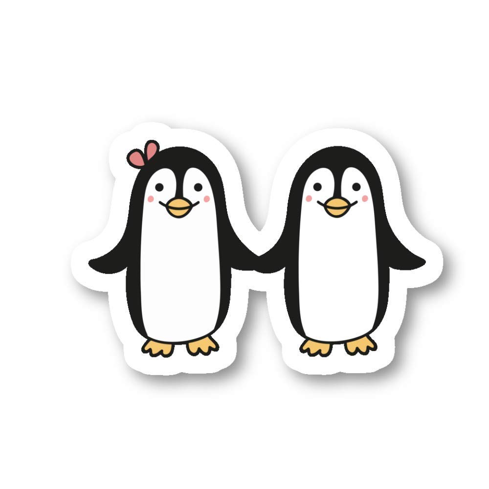 Penguin Couple Stickers - 3 Pack (2.5
