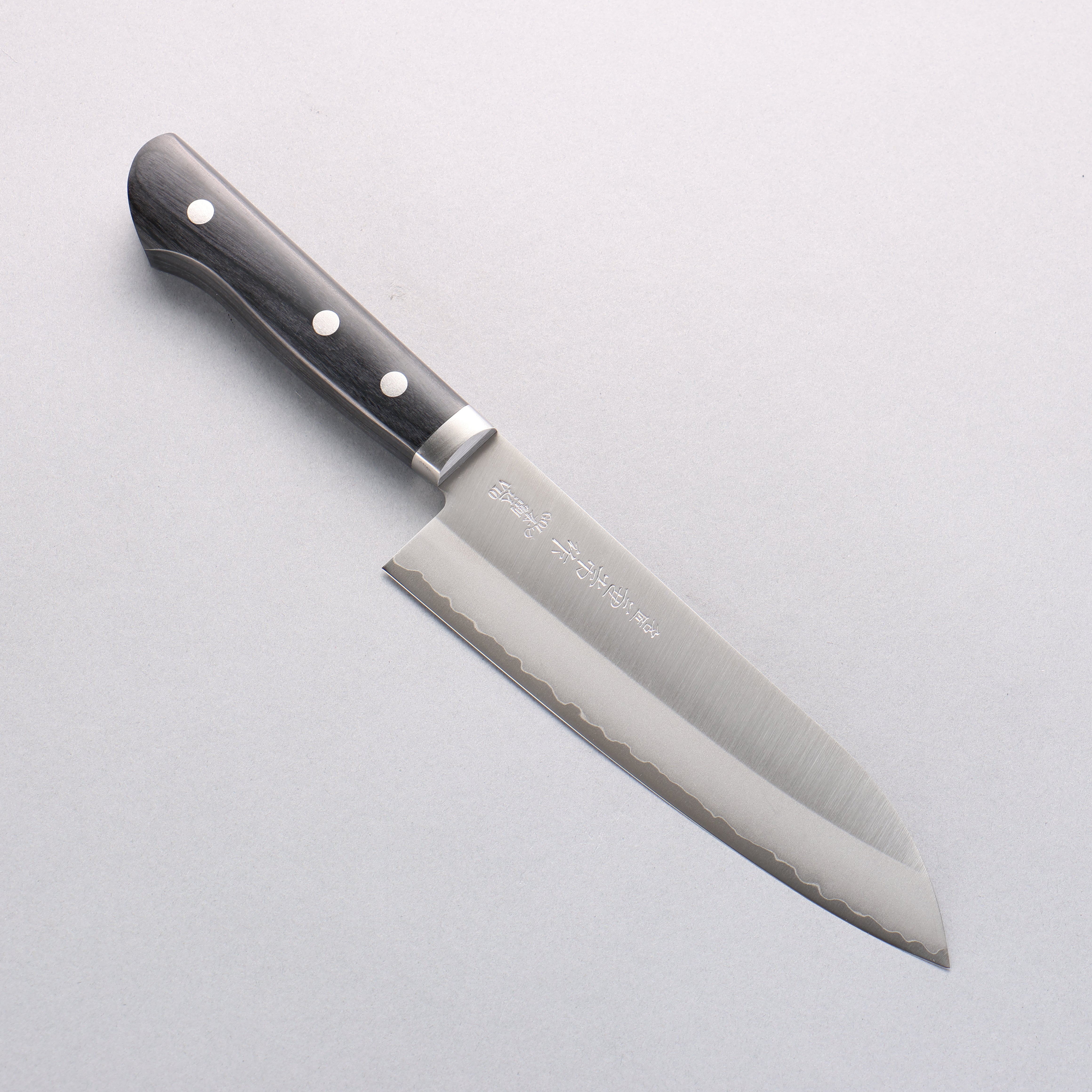 Kanetsune VG10 Santoku Knife 165mm - Japanese Chef Knife with Pakkawood Handle - Perfect for Slicing, Dicing & Chopping Vegetables, Meat & Fish