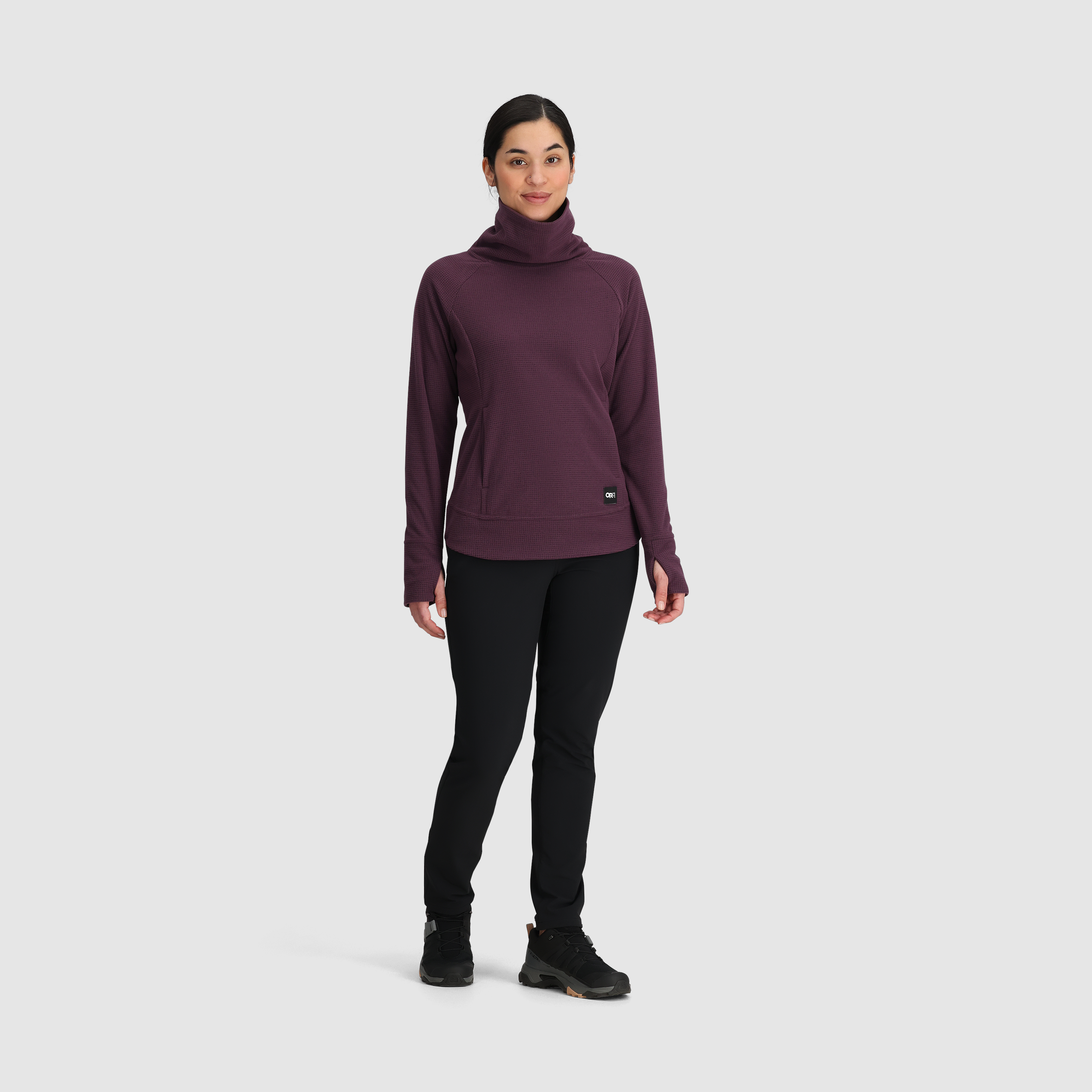 Women's Fleece Cowl Neck Pullover - Soft & Warm Winter Hiking Sweatshirt for Outdoor Adventures & Casual Wear