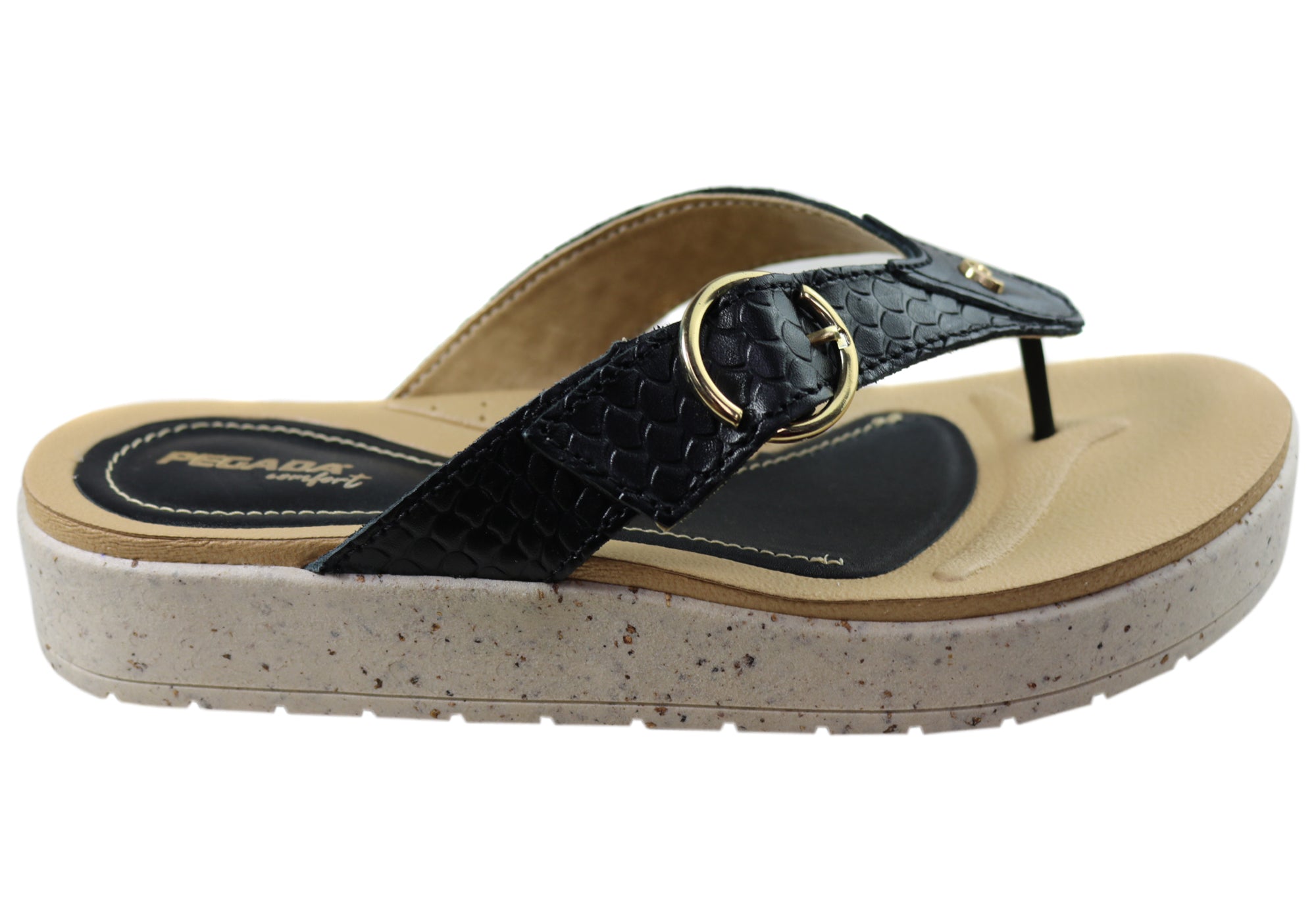 Pegada Explora Women's Comfort Leather Thong Sandals - Made in Brazil - Perfect for Beach, Vacation & Summer Outfits