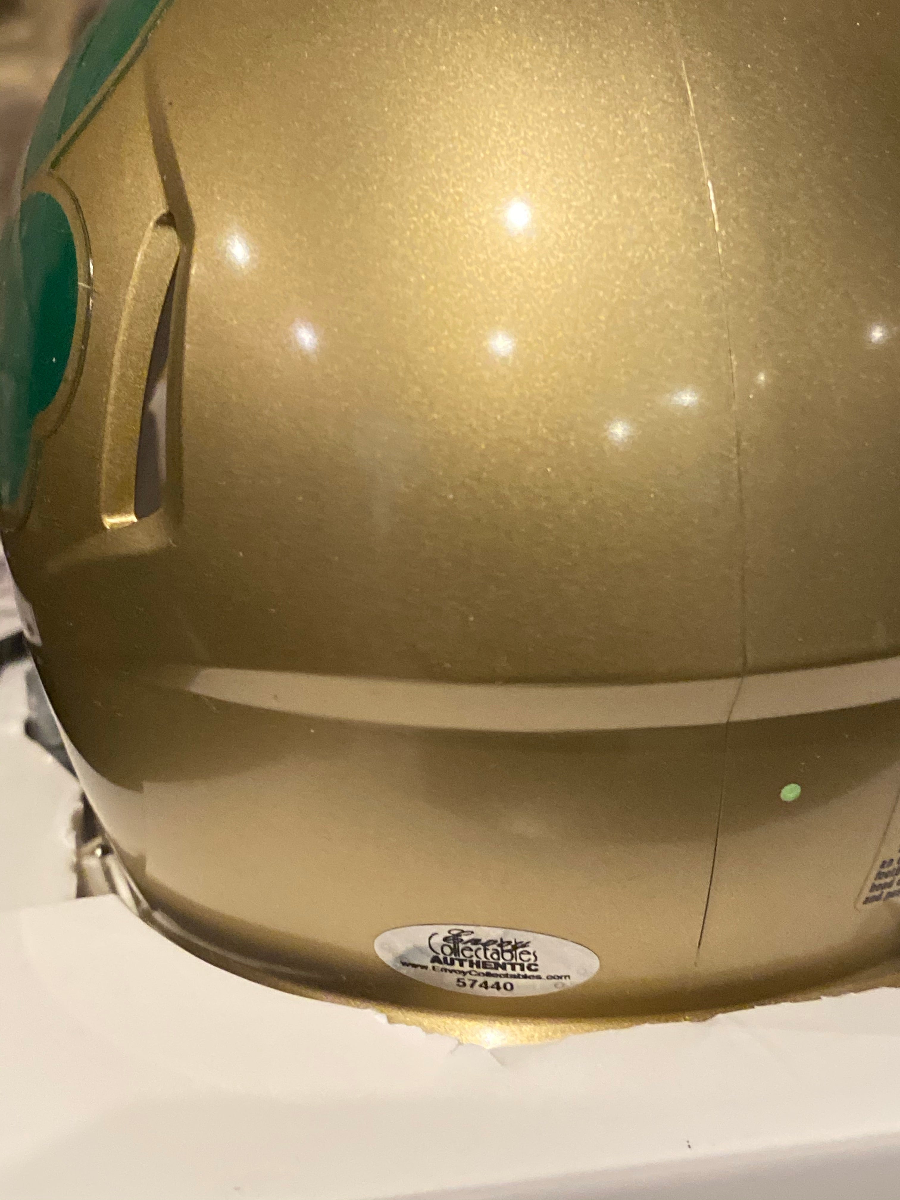 Zack Martin Autographed Notre Dame Fighting Irish Football Mini Helmet - Authentic Signed Collectible for Fans, Sports Memorabilia, and Home Decor