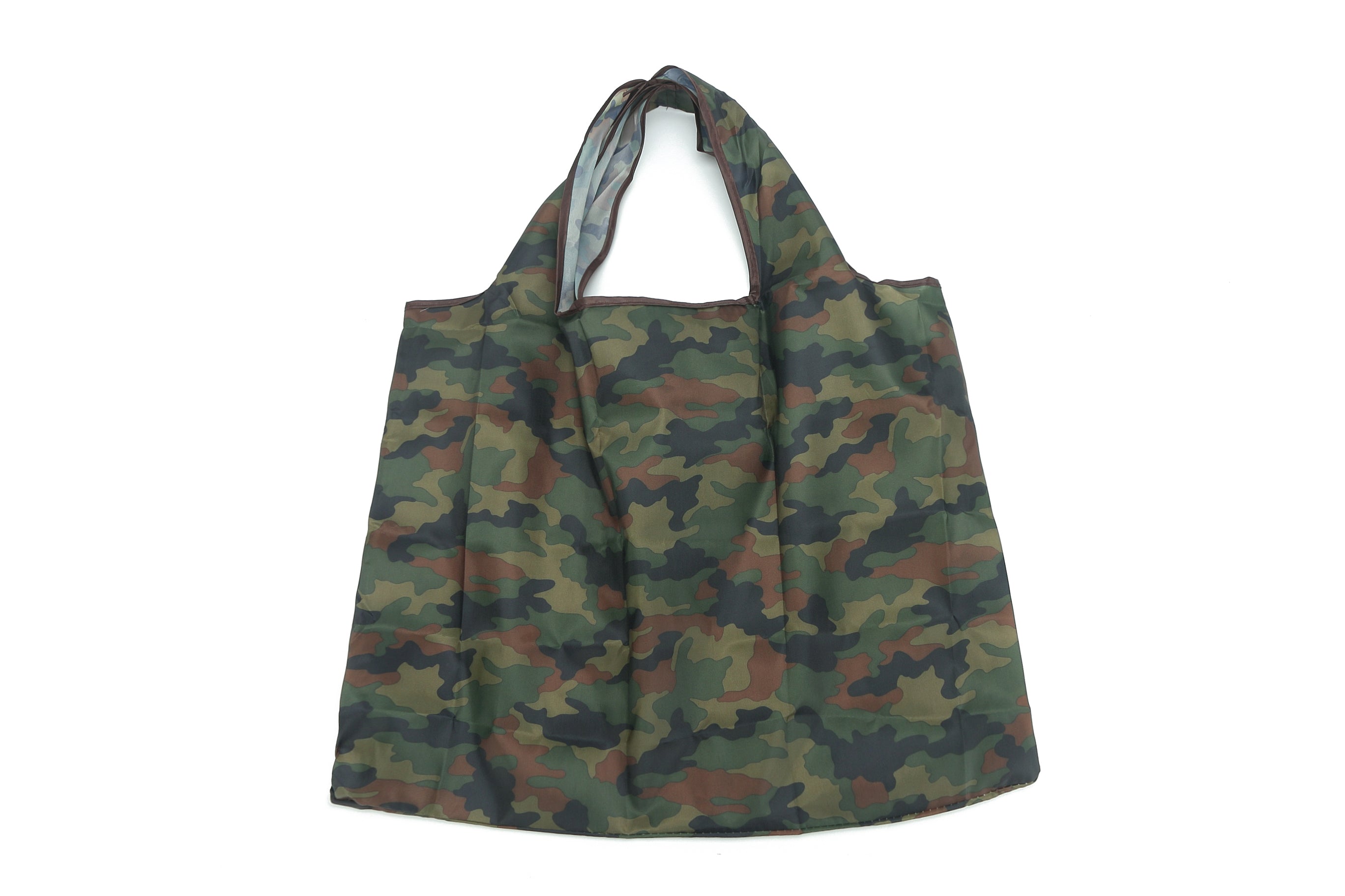 Jackie Camouflage Green Foldable Bag - Compact & Lightweight for Travel, Shopping, and Outdoor Adventures