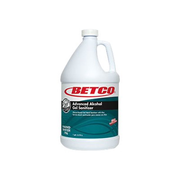 Betco Advance Alcohol Gel Hand Sanitizer - 1 Gallon (4 Pack) | 70% Ethanol Formula for Effective Germ & Virus Protection | Ideal for Offices, Schools, and Healthcare Facilities