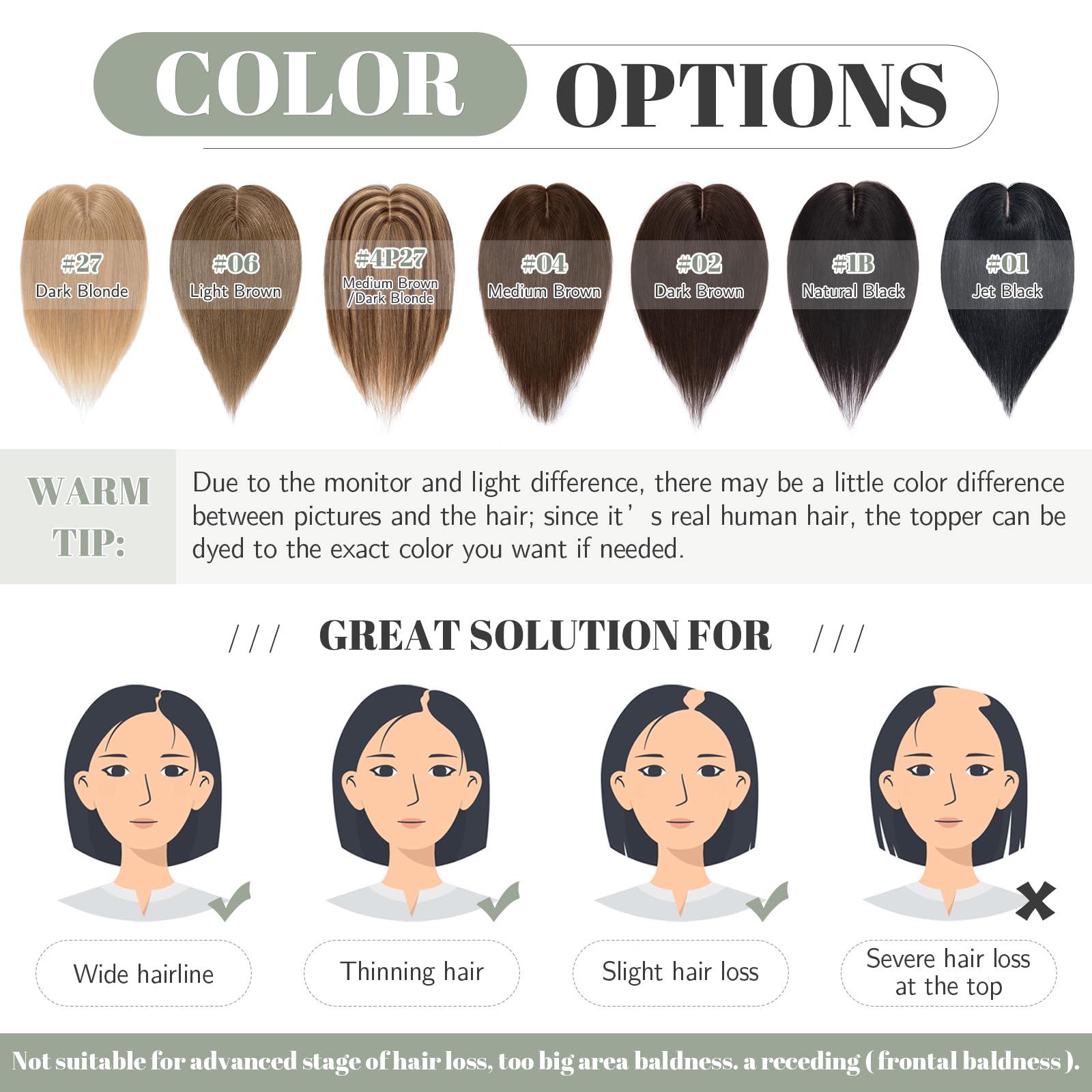Premium S-noilite Human Hair Toppers for Women - 130% Density Handmade Silk Base Clip-in Hairpiece for Thinning Hair & Hair Loss - 12 Inch 40g #4P27 Medium Brown & Dark Blonde - Perfect for Daily Wear, Special Occasions & Gray Hair Coverage