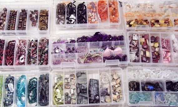 Clear Plastic Organizer Box - 36 Grids PP Storage Container for Jewelry, Beads, DIY Crafts & Fishing Tackles (10.83