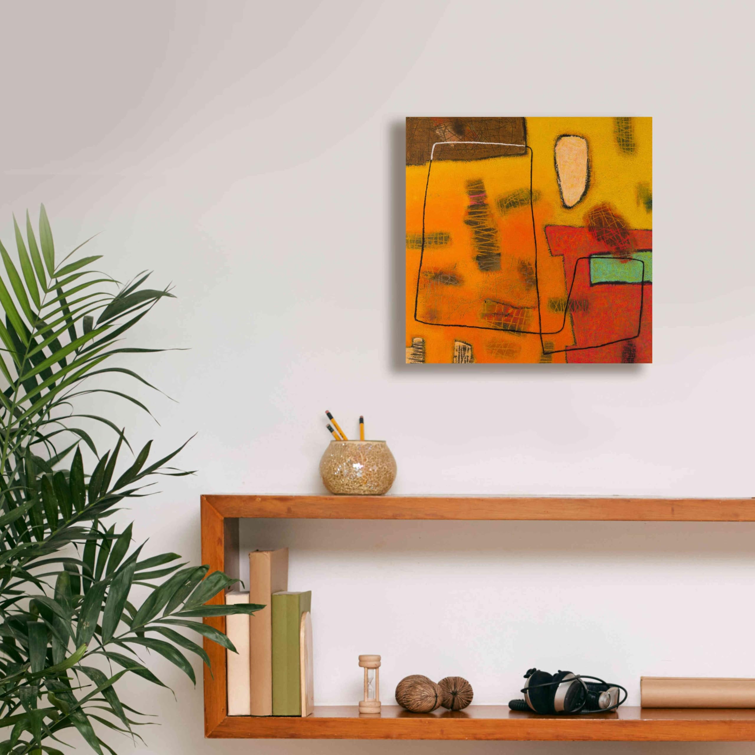 Epic Graffiti 'Conversations in the Abstract 31' by Downs - Premium Giclee Canvas Wall Art Print 12x12 Inches - Modern Urban Home Decor for Living Room, Bedroom & Office