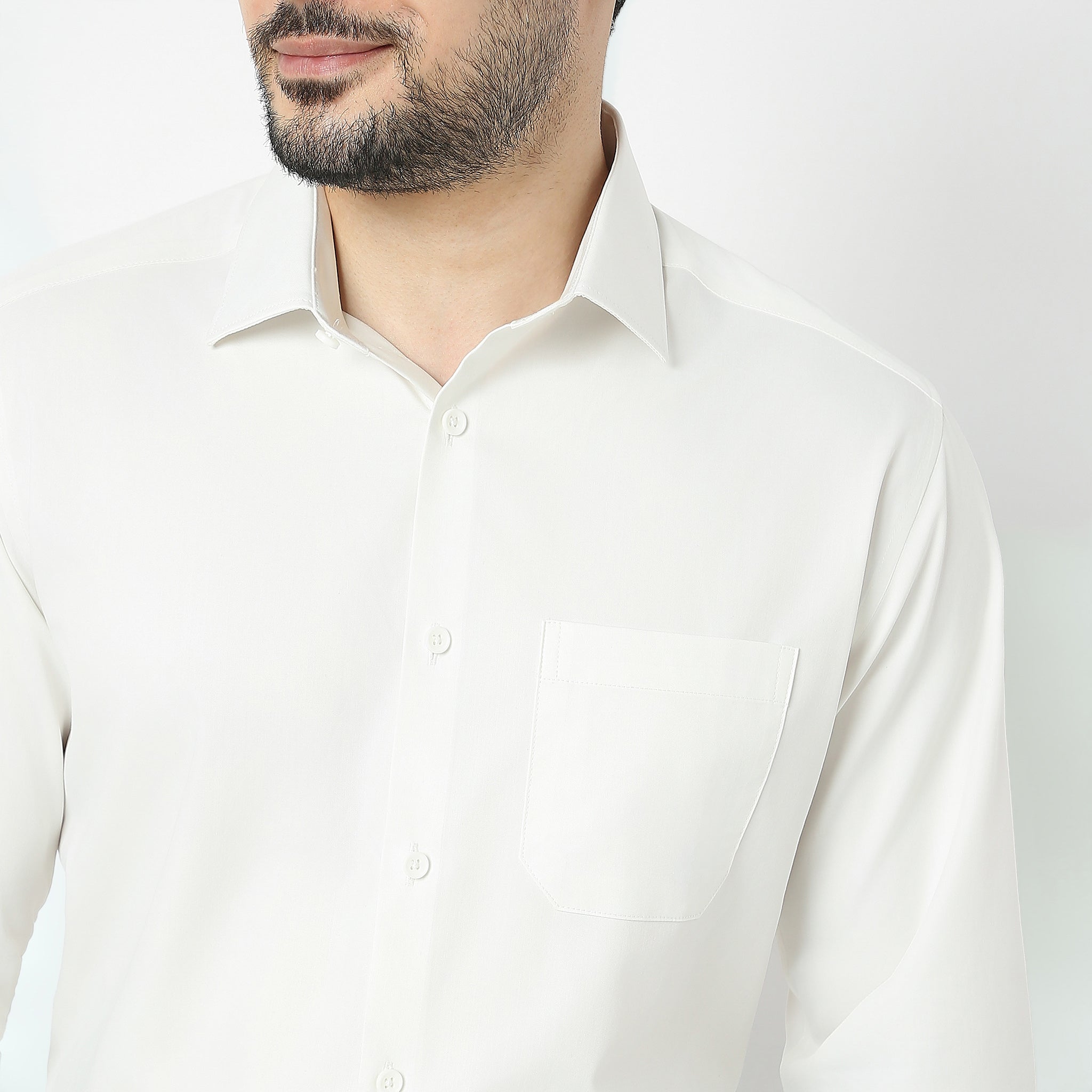 Cooltek™ Water & Stain Resistant Seam Tape for Men's Formal Shirts - Perfect Fit, Relaxed Comfort for Business Meetings & Office Wear