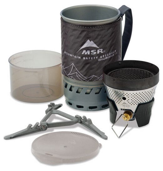 MSR WindBurner 1.0L Camping Stove System - Compact Backpacking Stove for Outdoor Cooking, Hiking & Backcountry Adventures