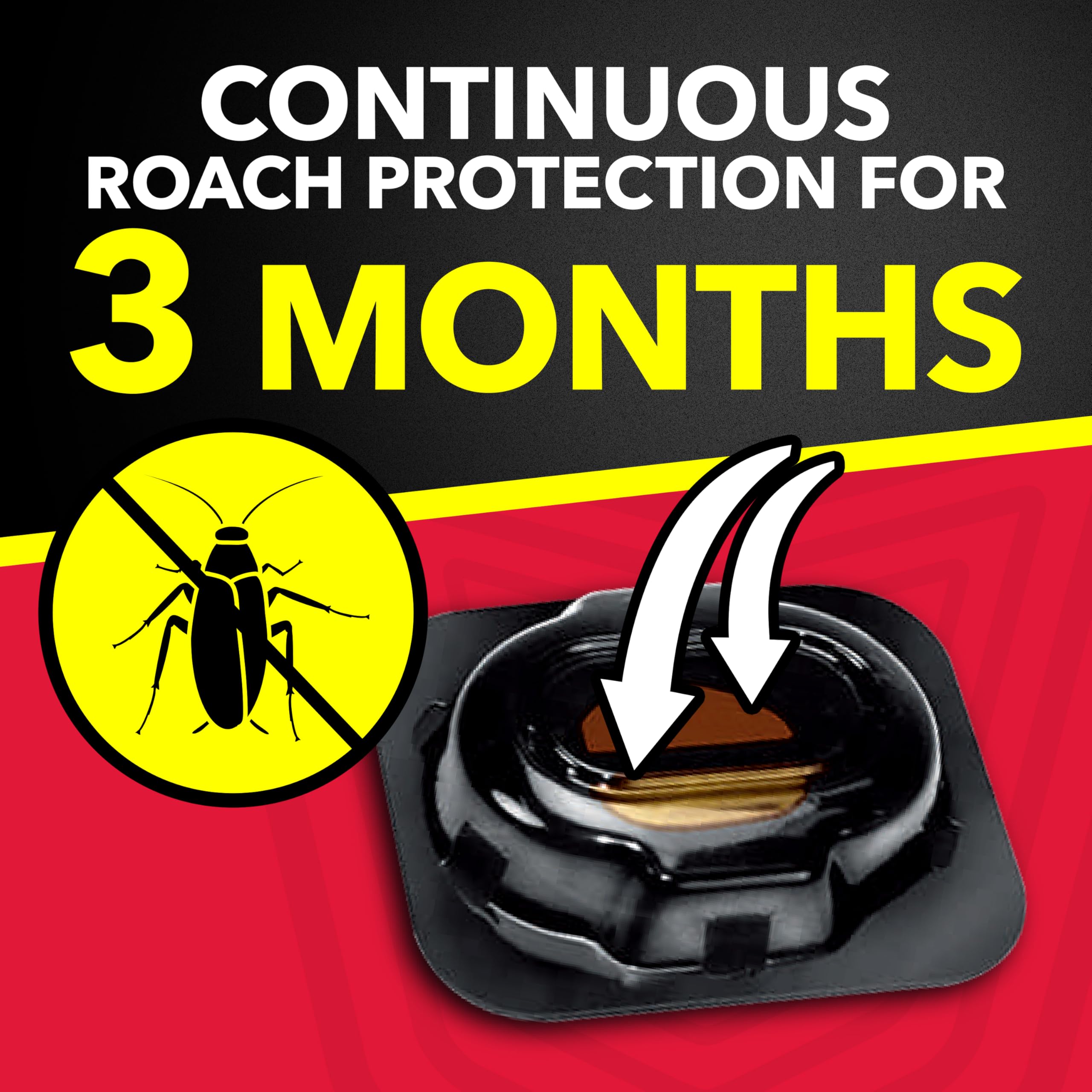 Raid Roach Killer Baits with Egg Stoppers - 12 Count | Effective Cockroach Control for Kitchens, Bathrooms & Homes | Long-Lasting Pest Protection