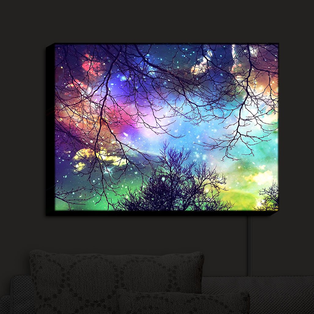 Illuminated Wall Art Light - Handmade Artistic Sconce Lamp by DiaNoche Designs | Daytime Wall Decor & Nighttime Nursery Lighting | Perfect for Bedroom, Living Room, and Kids Room Decor