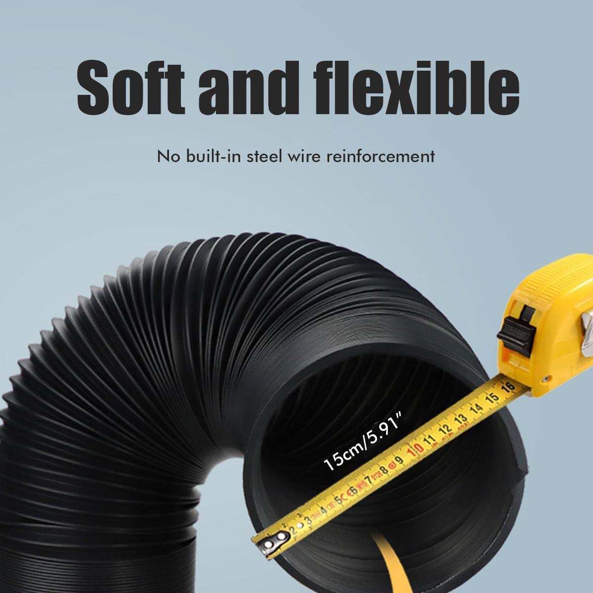 Universal Expandable Flat Mouth Air Conditioner Hose - Thickened Portable AC Exhaust Pipe Accessory for Window & Mobile AC Units | Perfect for Home, Office & RV Cooling