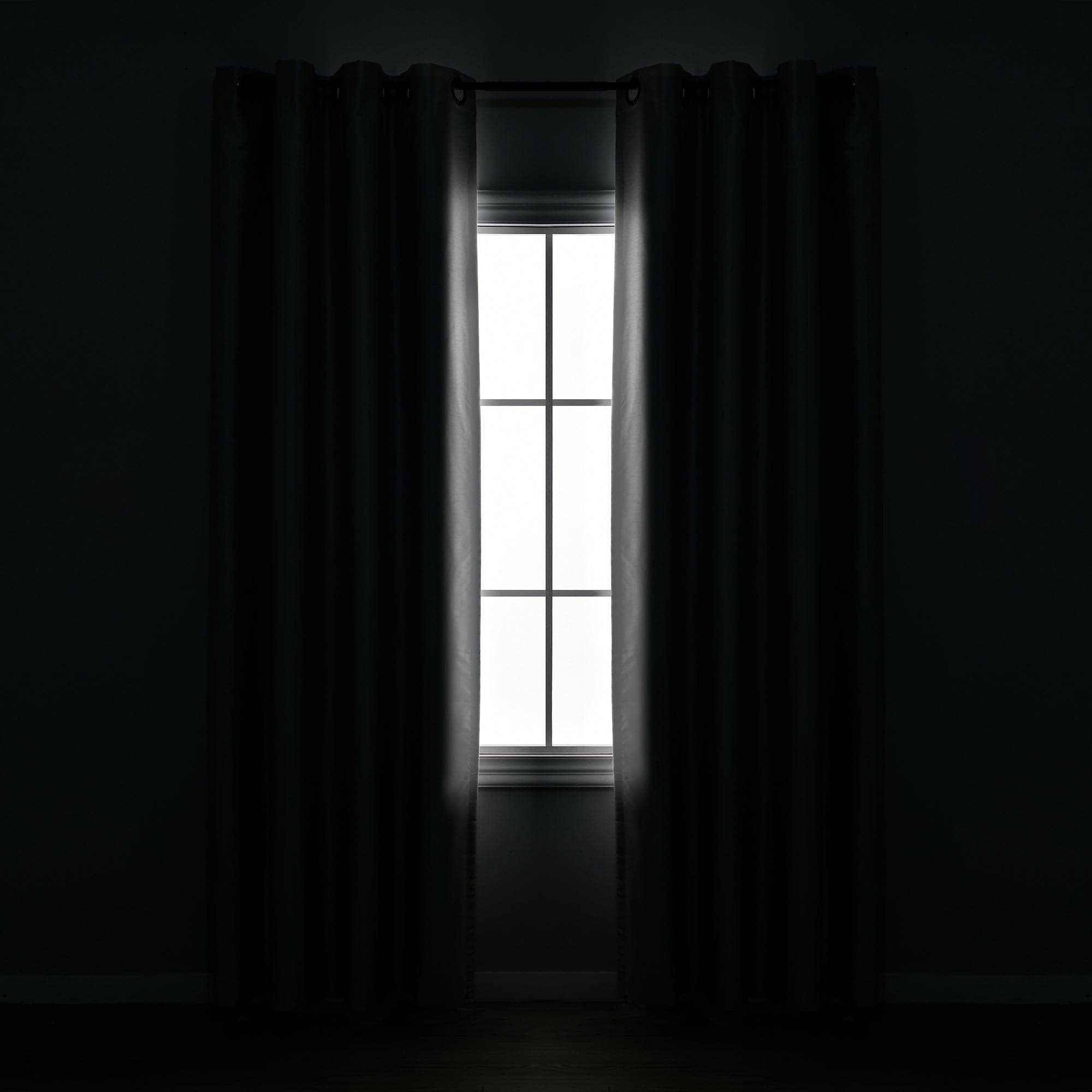Faux Silk 100% Blackout Window Curtain Panel - Thermal Insulated Room Darkening Drapes for Bedroom & Living Room - Noise Reducing & Energy Saving Home Decor