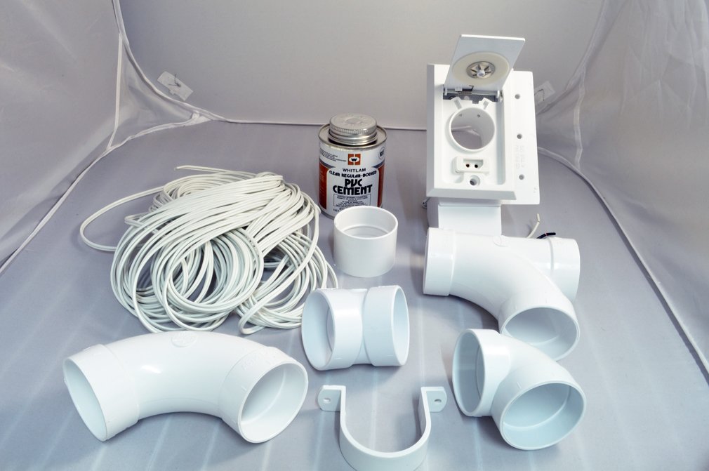 Central Vacuum Cleaner 3-Inlet Installation Kit 06-0692-07 - Easy Home Vacuum System Setup for Whole House Cleaning