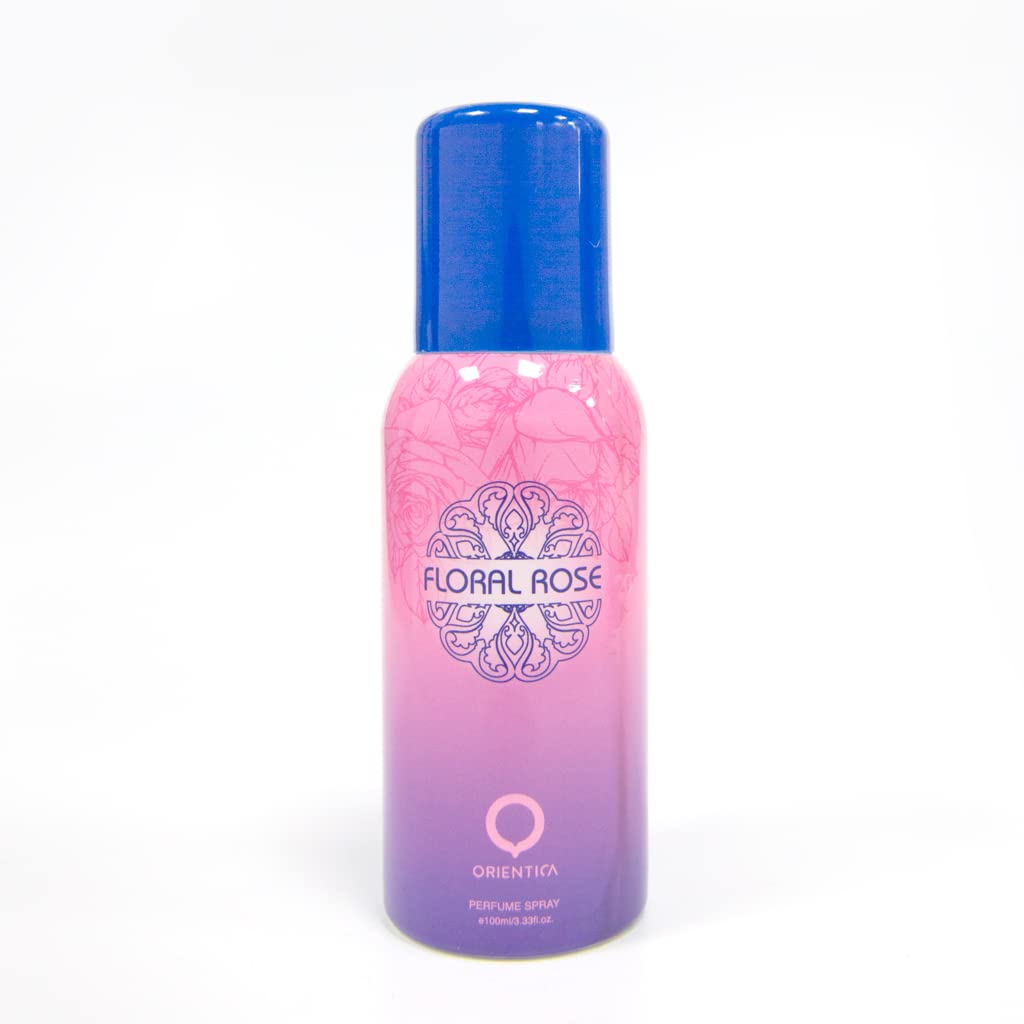 Orientica Floral Rose Deodorant Spray 100ml - Long Lasting Fragrance for Women, Fresh & Floral Scent - Perfect for Daily Use, Work, Gym & Special Occasions