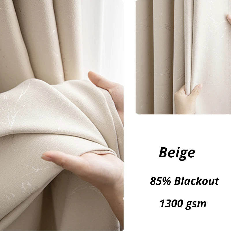 Paisley Chenille Lightning Pattern Jacquard Blackout Custom Curtains - Elegant Window Treatment for Living Room & Bedroom