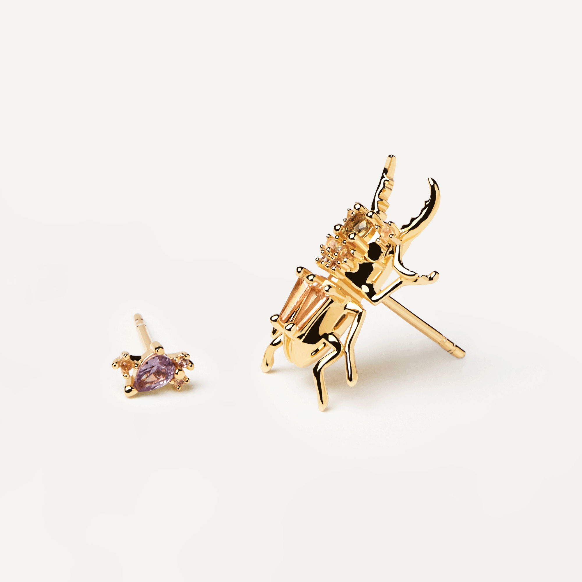 Courage Beetle Earrings for Women - Unique Stainless Steel Jewelry for Everyday Wear & Special Occasions