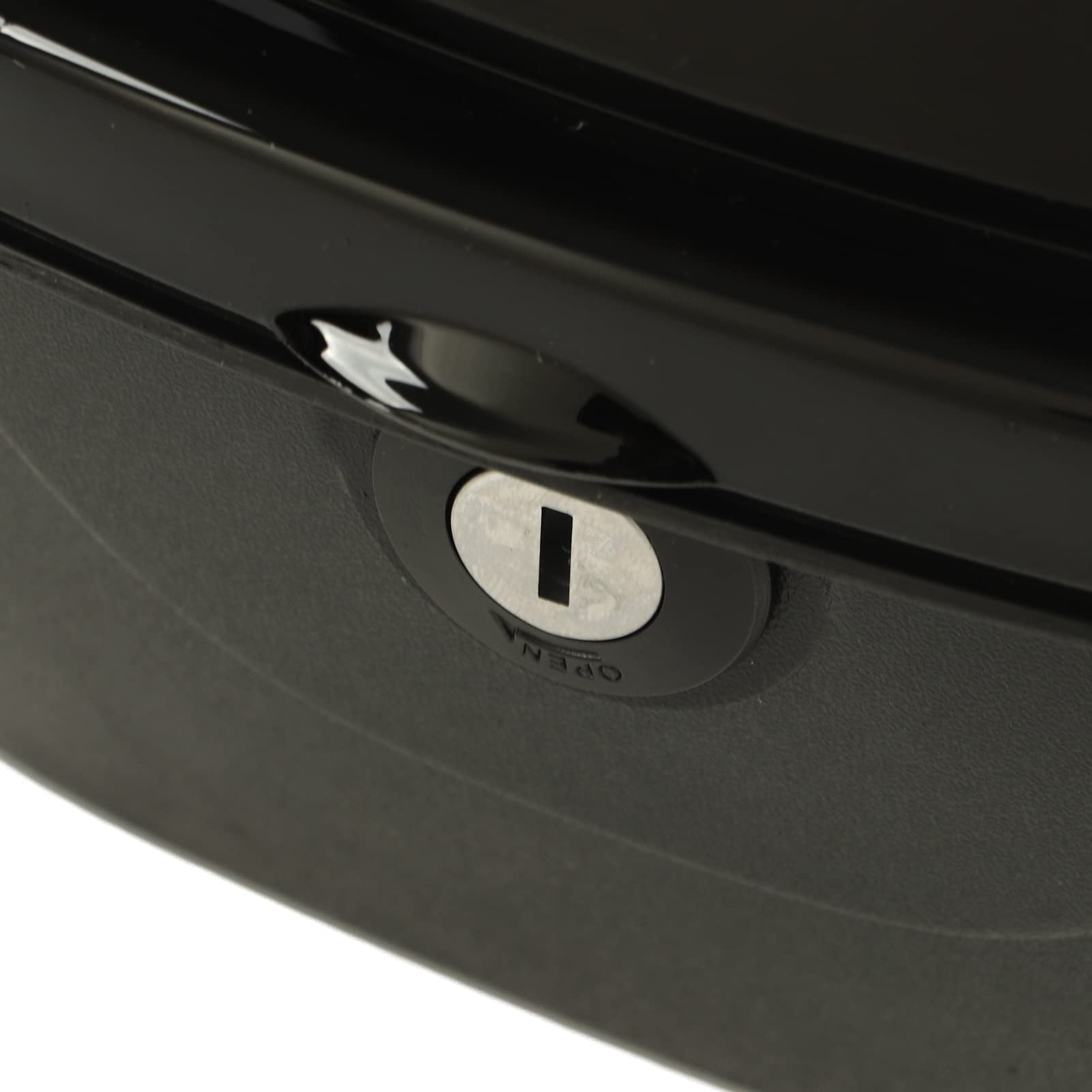 Waterproof Lockable Motorcycle Rear Top Box - Large Black Storage Case for Motorbike & Autocycle | Perfect for Commuting, Travel & Secure Gear Storage