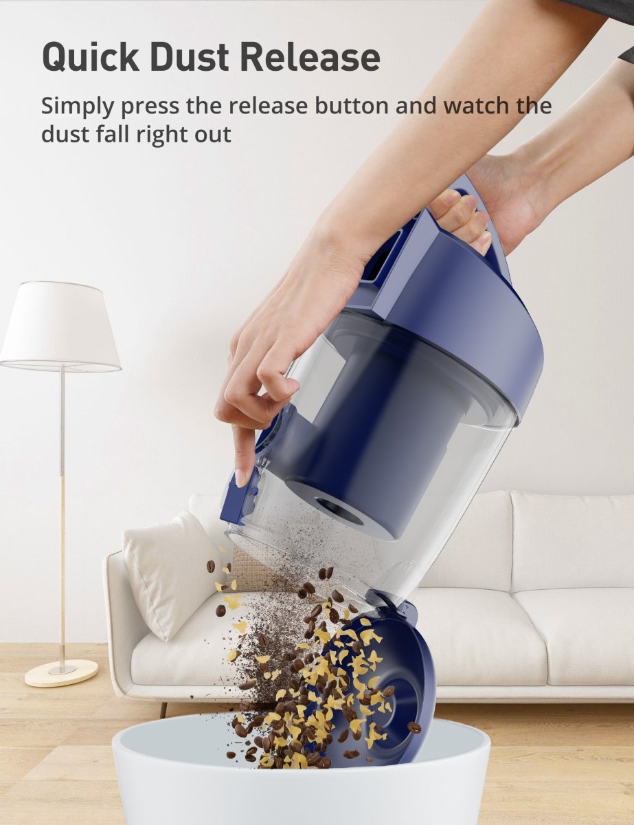 Aspiron CA034 Powerful 22KPa Canister Vacuum Cleaner with 2.1QT Dust Cup - Corded Home Cleaning for Hard Floors, Carpets & Pet Hair