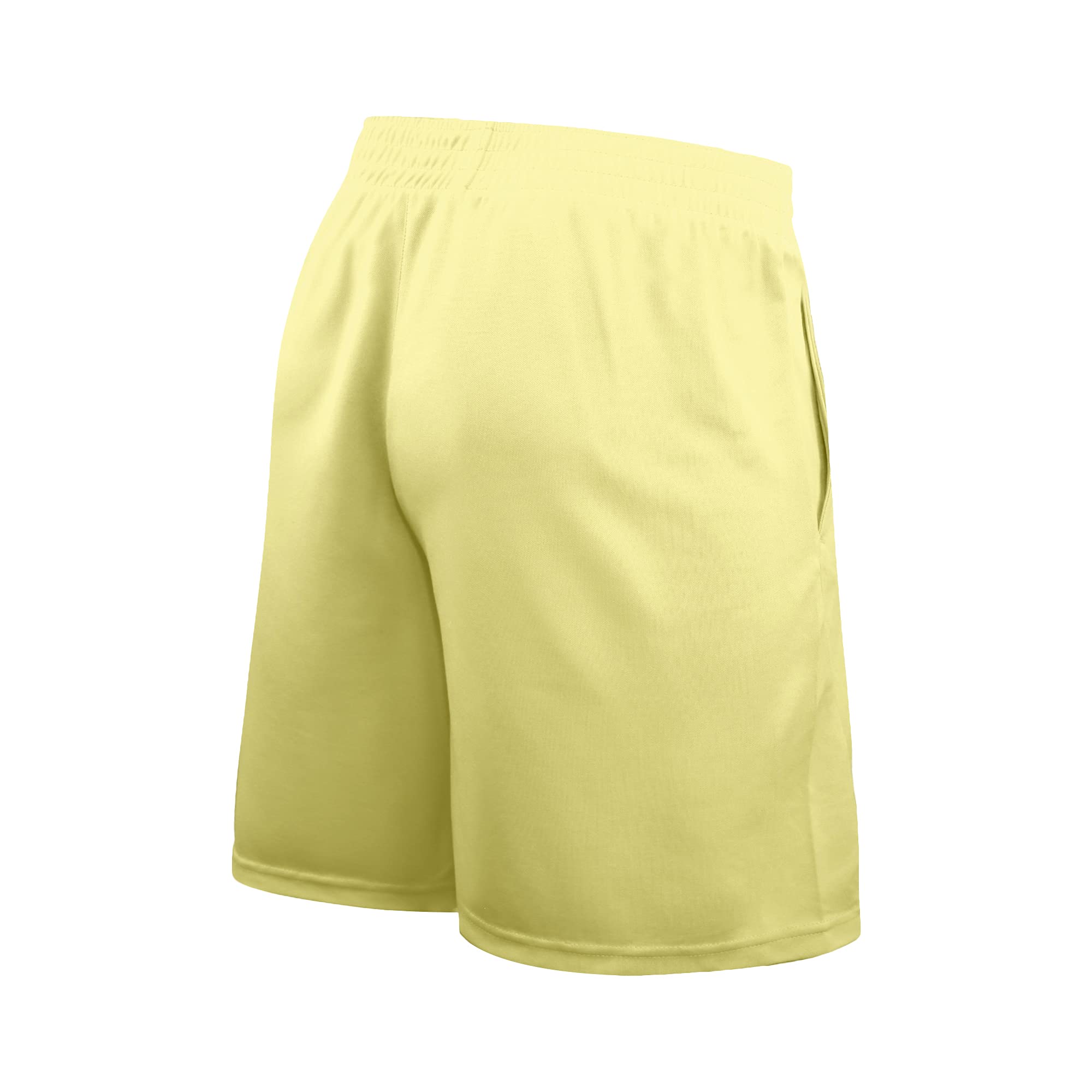 Icon Sports Men's Club America Official Polyester Soccer Shorts - Breathable Athletic Shorts for Soccer Training, Games & Casual Wear