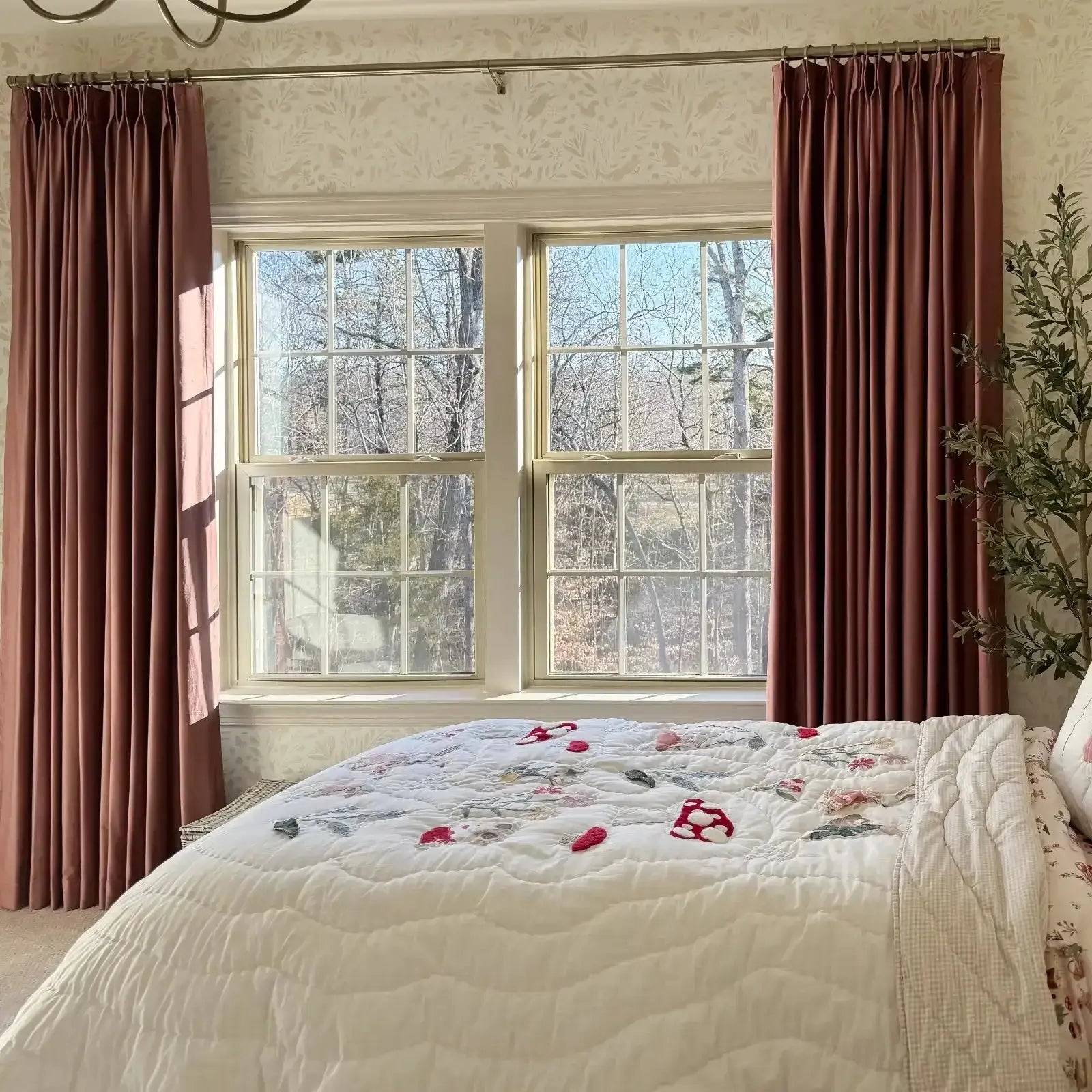 Birkin Velvet Curtain Pleated - Luxurious Blackout Drapes for Living Room & Bedroom - Elegant Window Treatment for Home Decor