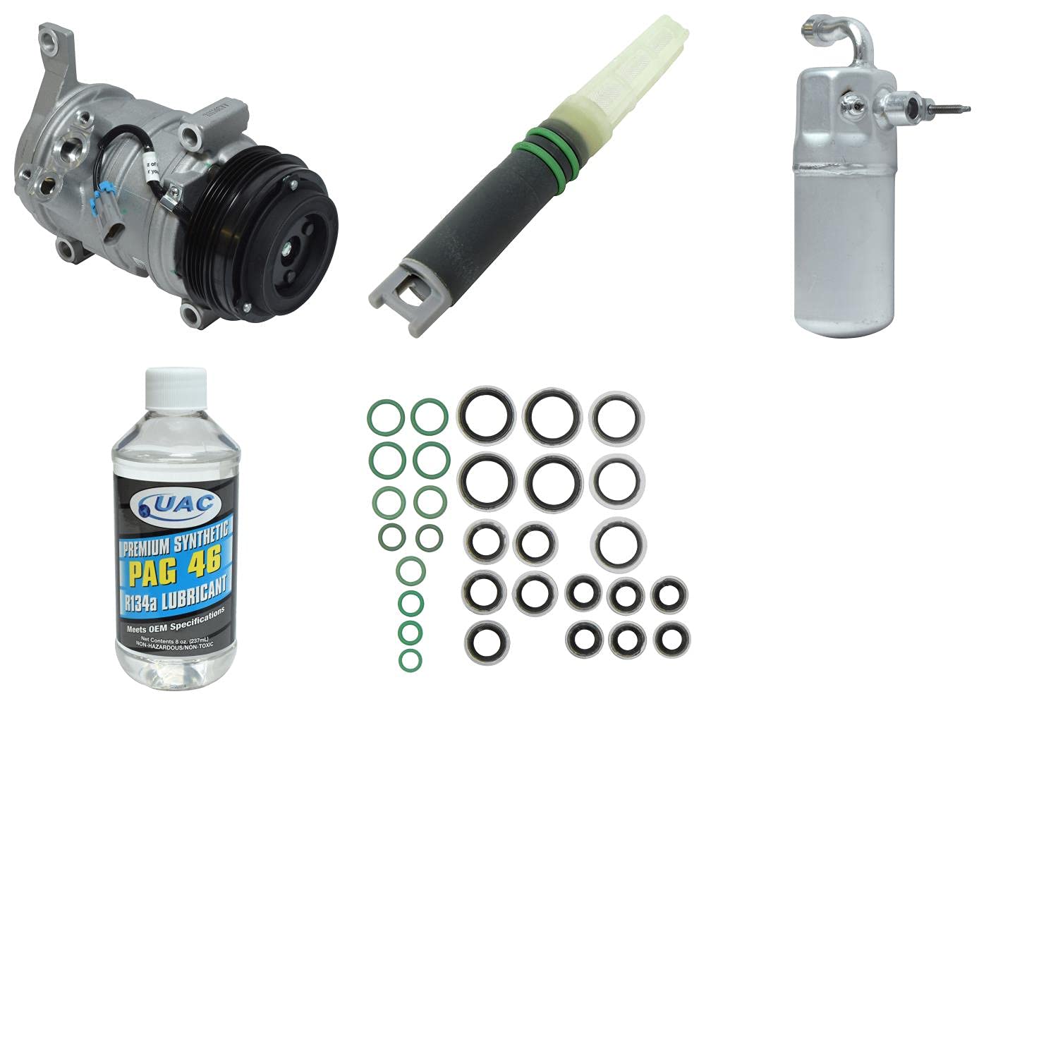 HVAC A/C Compressor Replacement Kit - Compatible with Multiple Car Models | Durable Auto AC Repair Kit for Smooth Cooling Performance | Ideal for DIY Mechanics & Professional Technicians