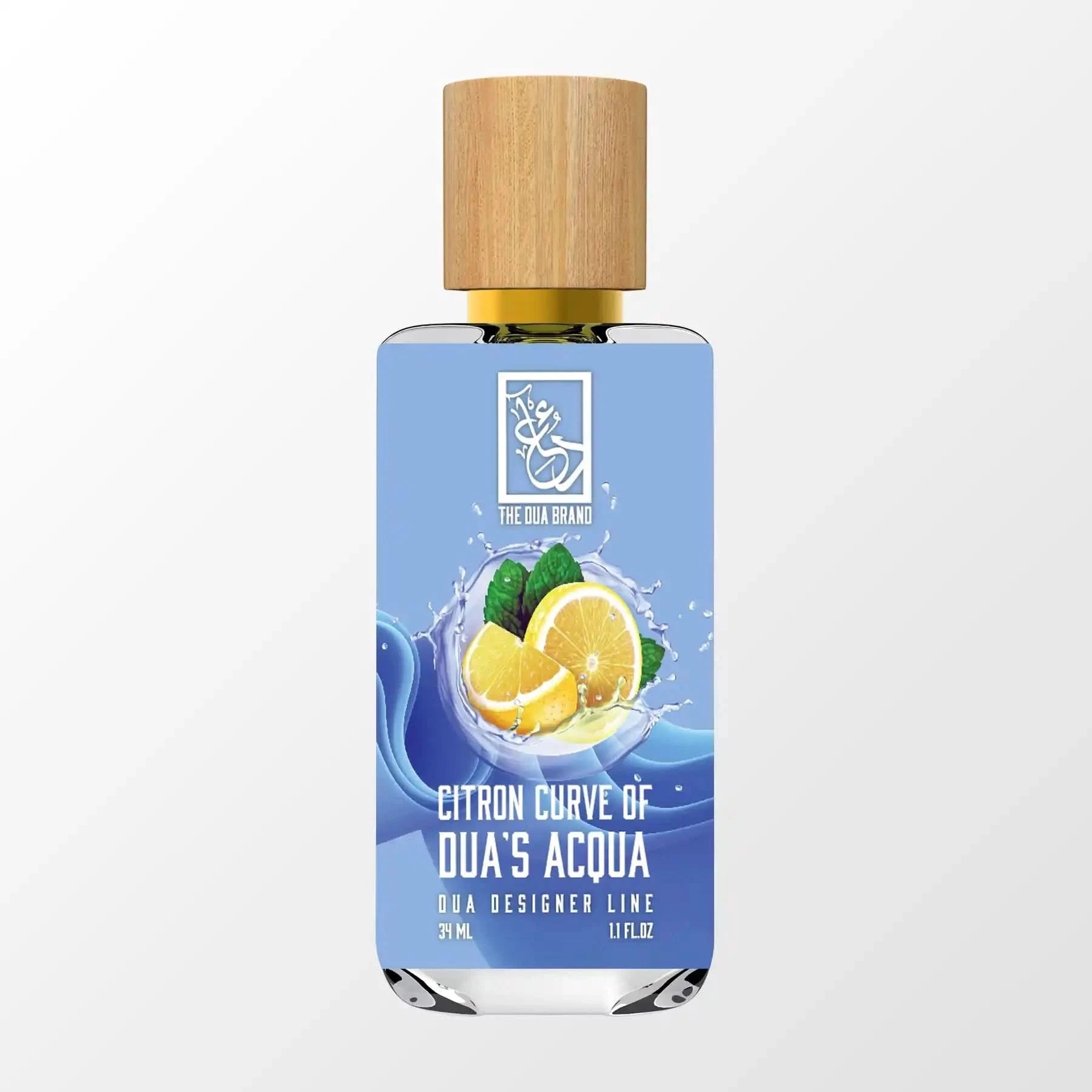 Citron Curve Of Dua’s Acqua Perfume - Long Lasting Citrus Scent for Women, Fresh & Elegant Fragrance - Perfect for Daily Wear, Office & Special Occasions