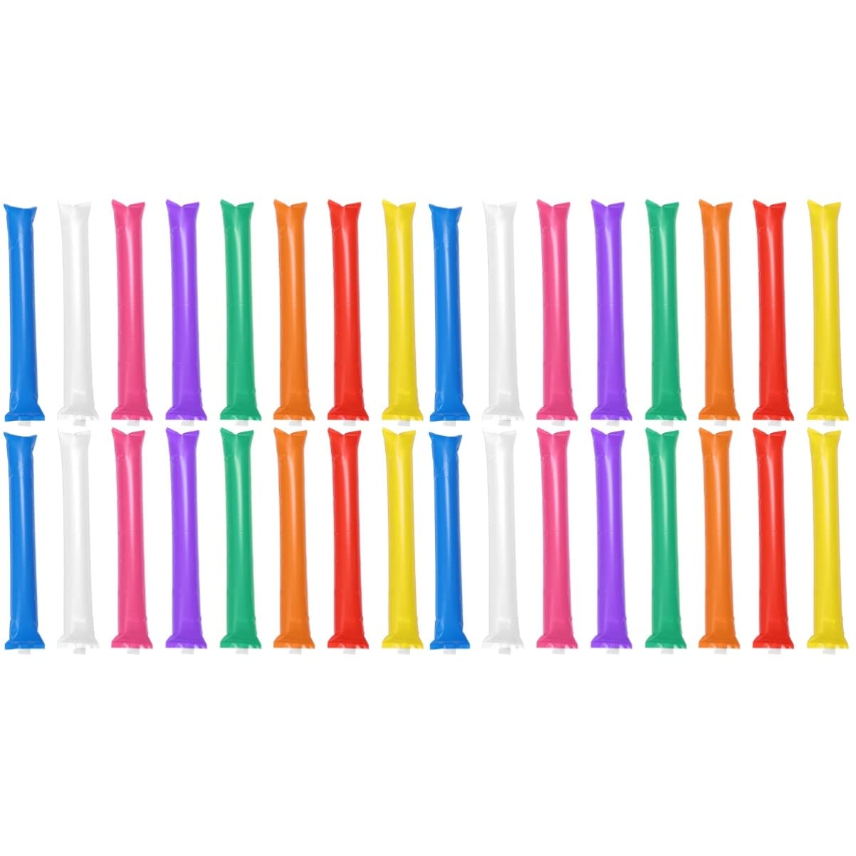 Bestoyard 96 Pcs Thunder Sticks - Loud Noise Makers for Sports Games, Cheerleading, Concerts & Parties | Bam Bam Boom Sticks for Sporting Events, Celebrations & Team Spirit