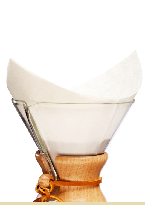 CHEMEX® Bonded Coffee Filters - Pre-Folded Square Paper Filters (100 Count) | Perfect for Pour Over Coffee Makers & Chemex Brewing